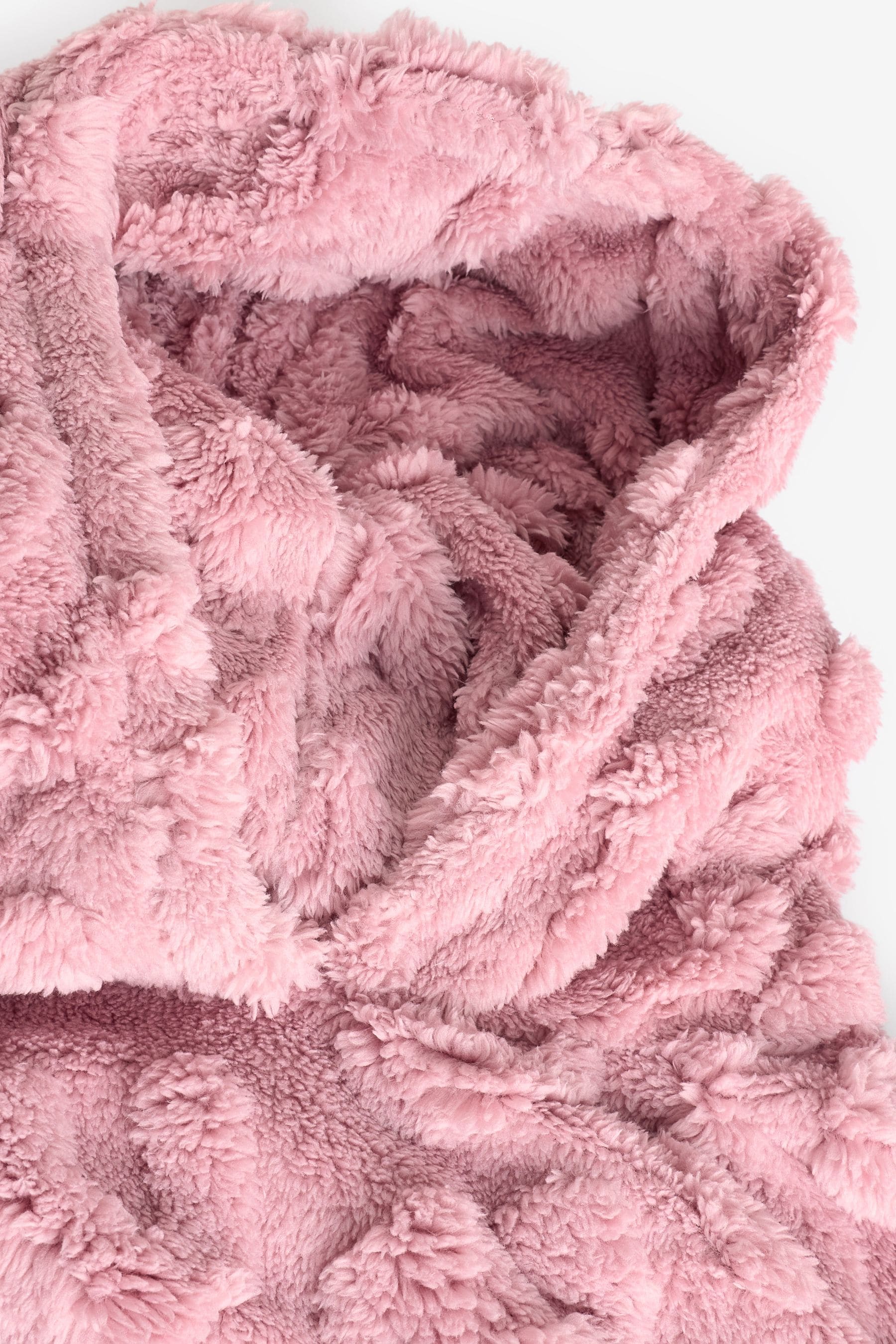 Pink Animal Jacquard Fleece Hooded Blanket (3-16yrs)