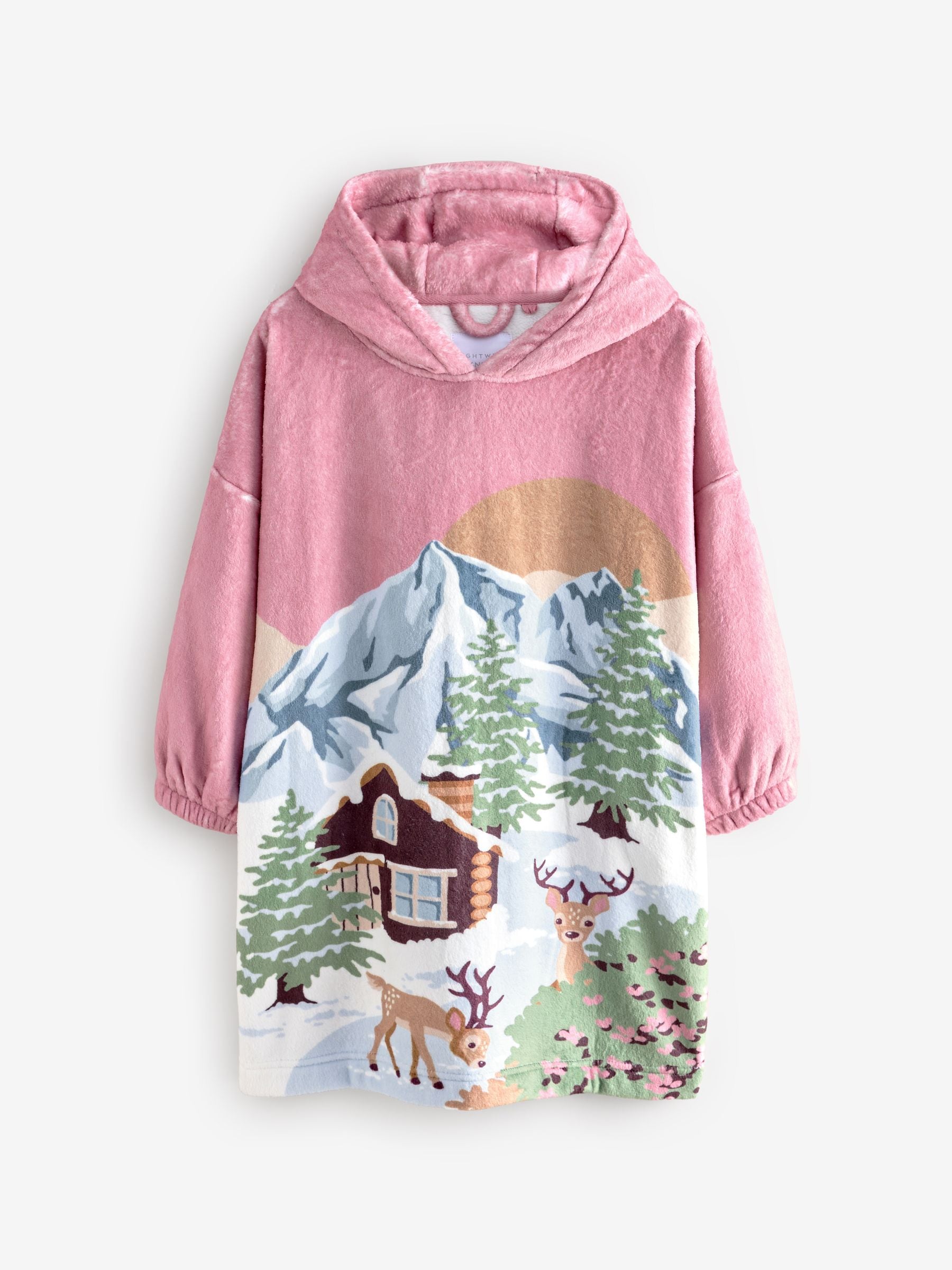 Pink/Blue Blanket Hoodie (3-16yrs)