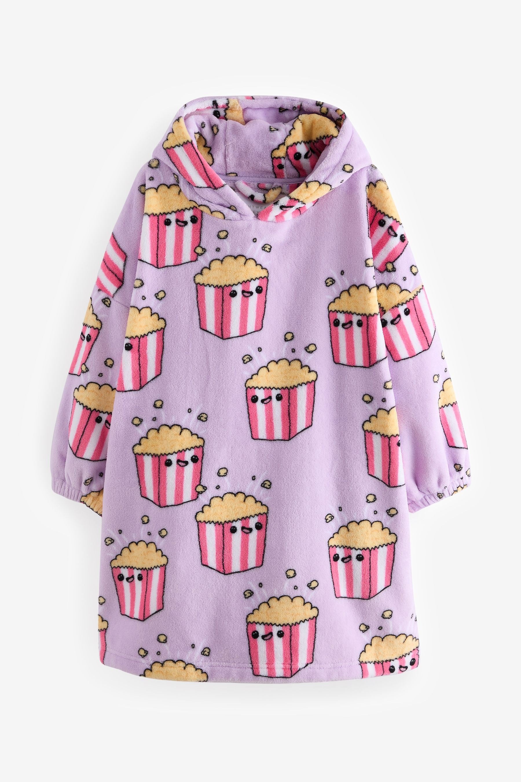 Lilac Purple Popcorn Blanket Hoodie (3-16yrs)