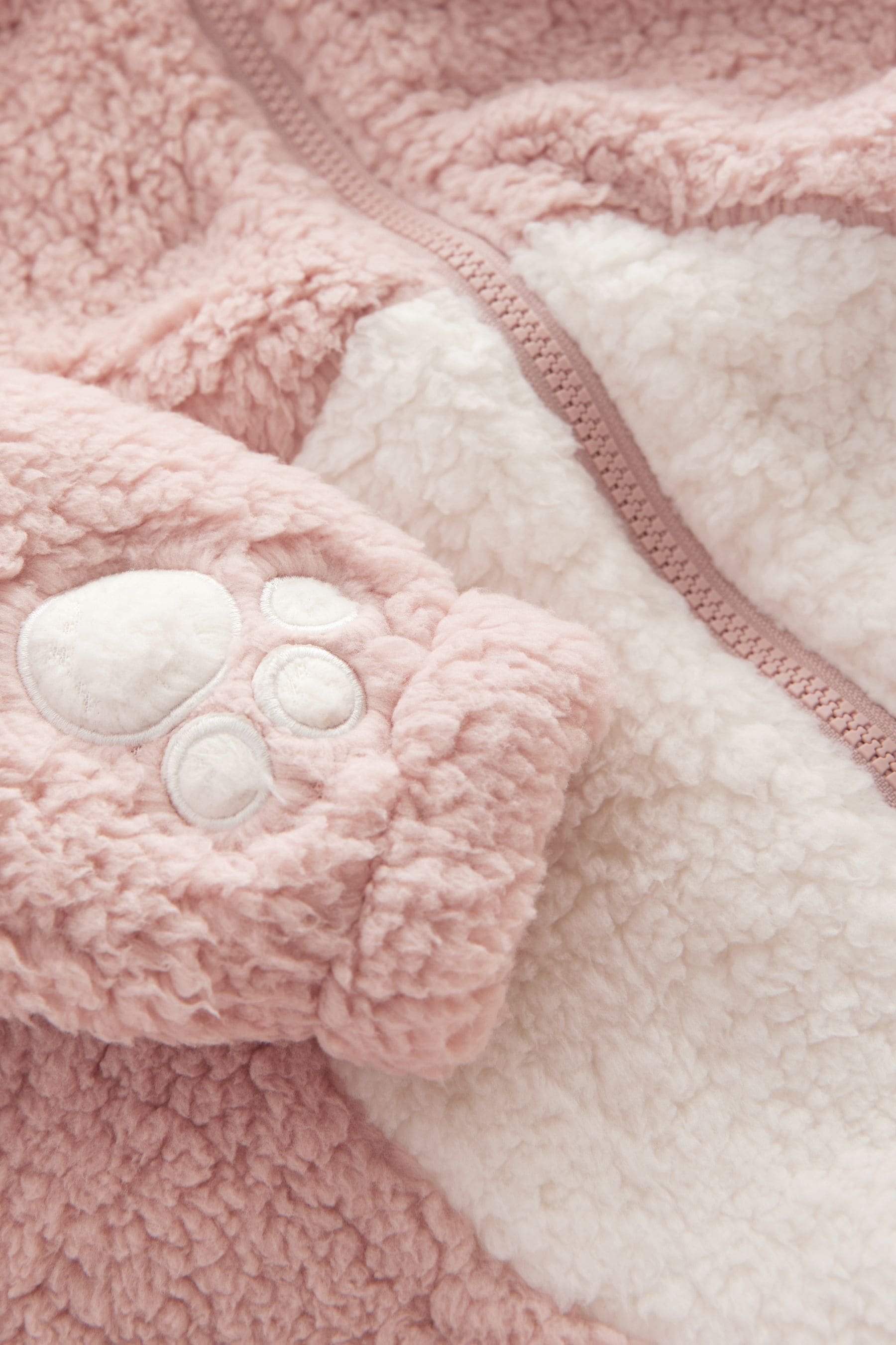 Pink Bear Fleece All-In-One (1.5-12yrs)