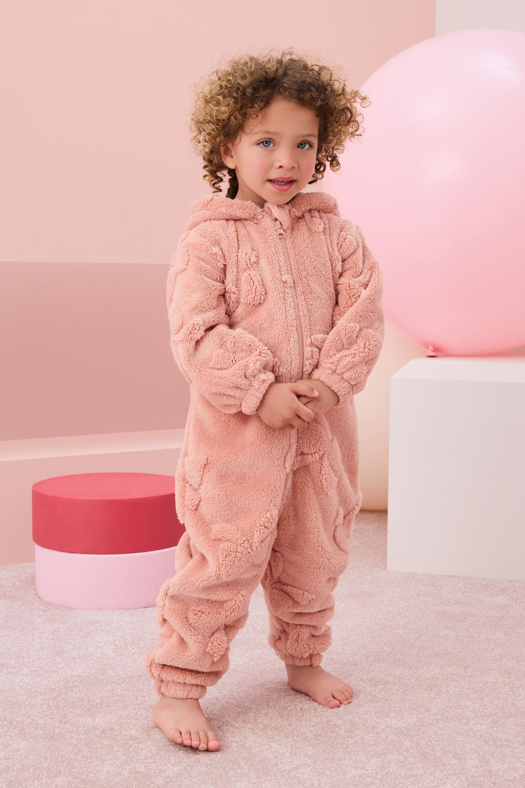 Pink Bow Fleece All-In-One (1.5-16yrs)