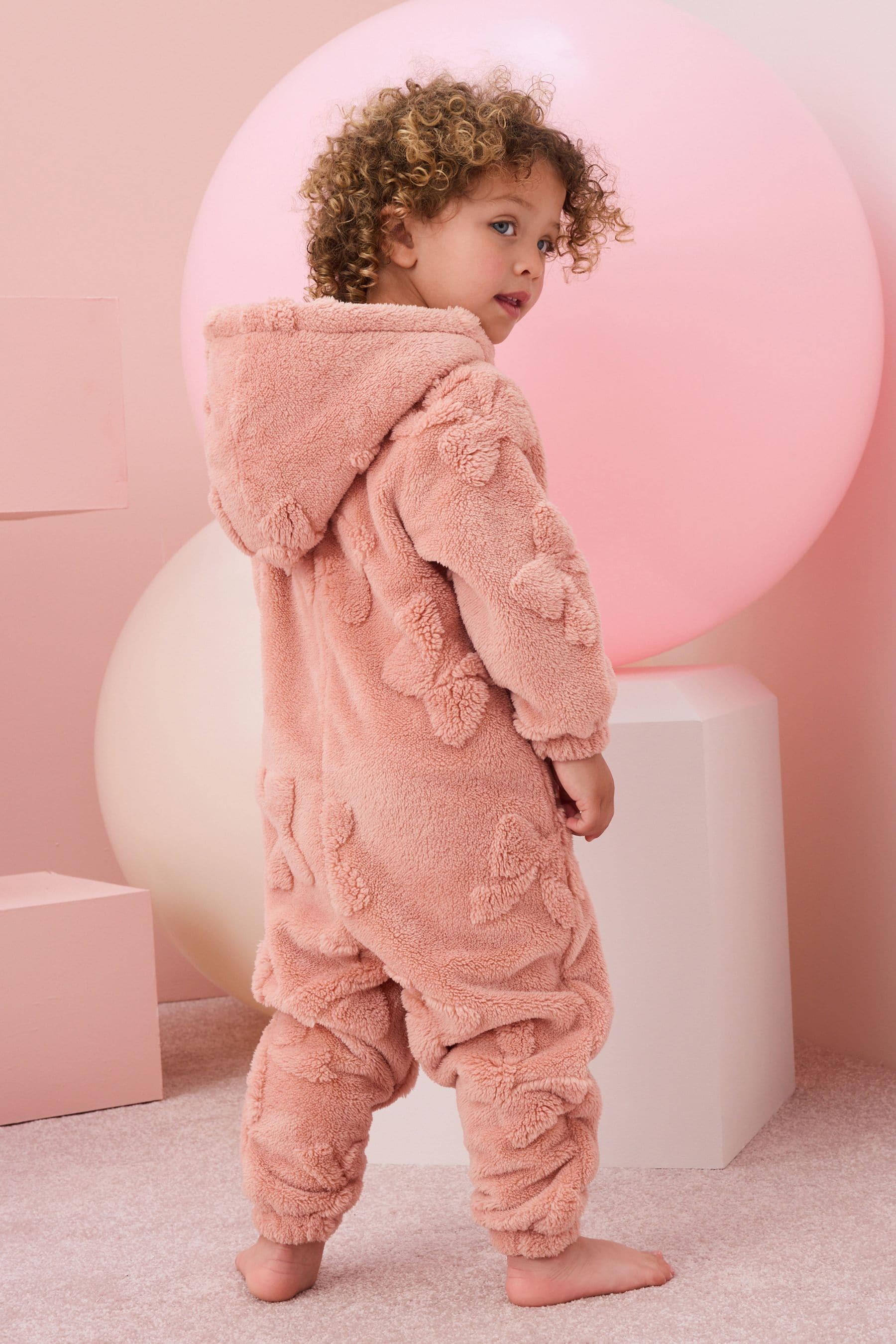 Pink Bow Fleece All-In-One (1.5-16yrs)