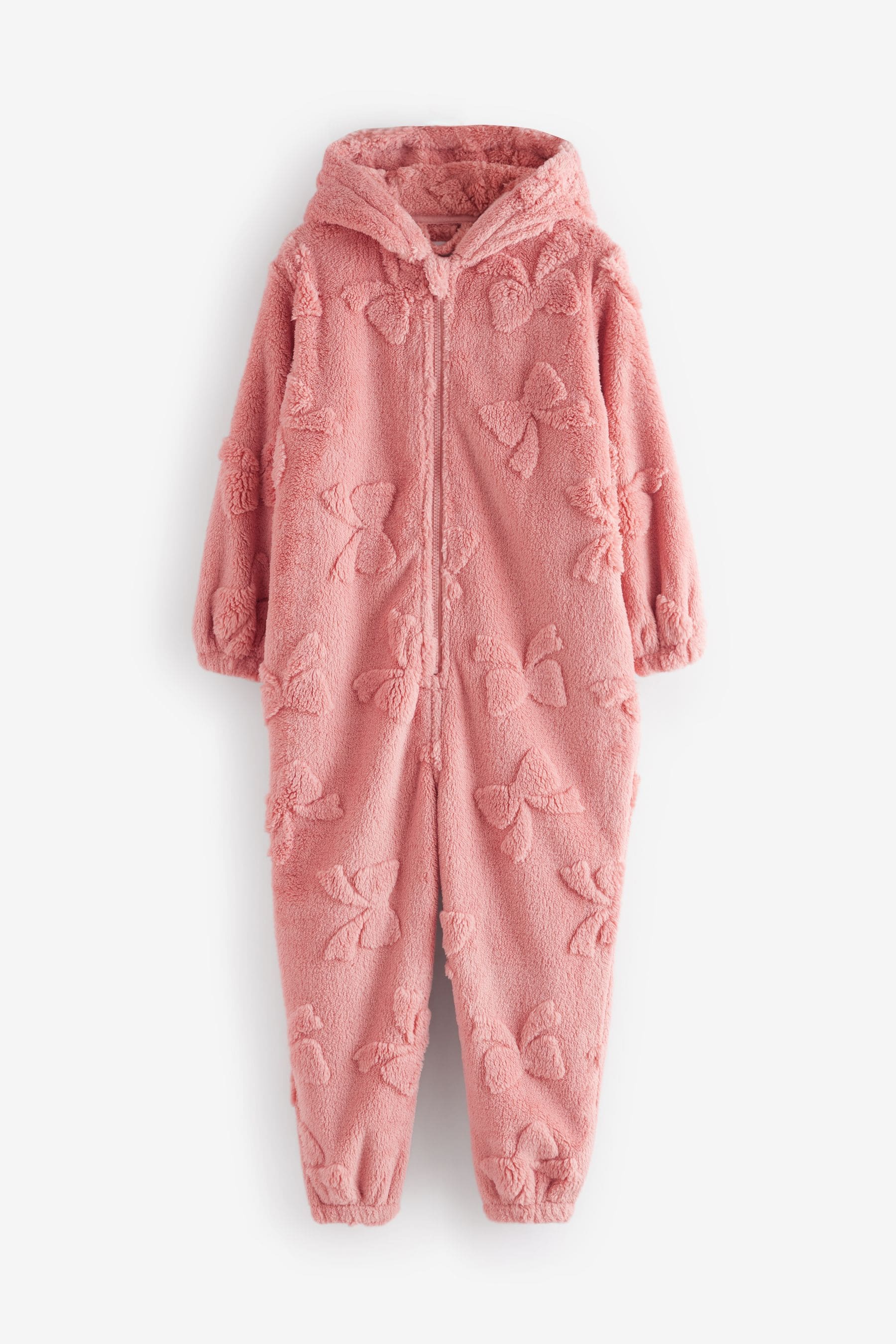 Pink Bow Fleece All-In-One (1.5-16yrs)