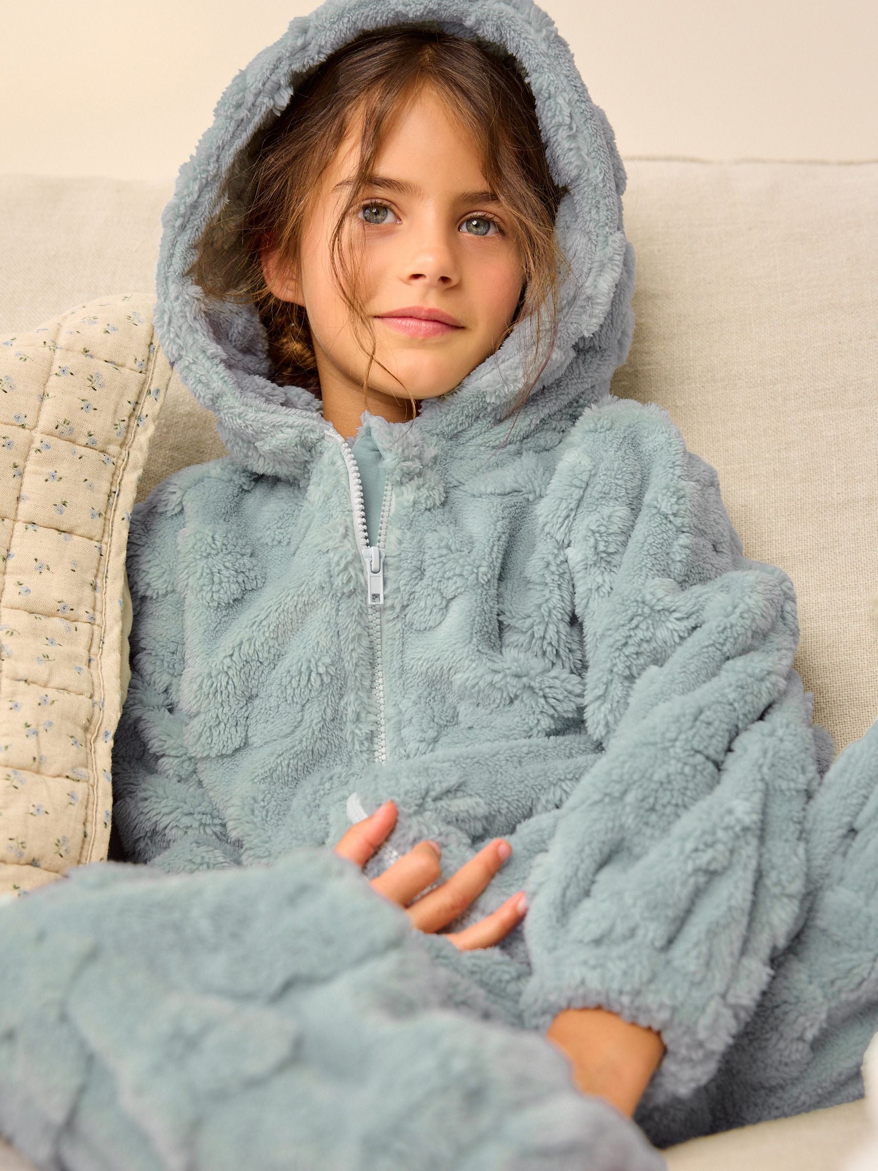 Sage Green Fleece All-In-One (1.5-16yrs)