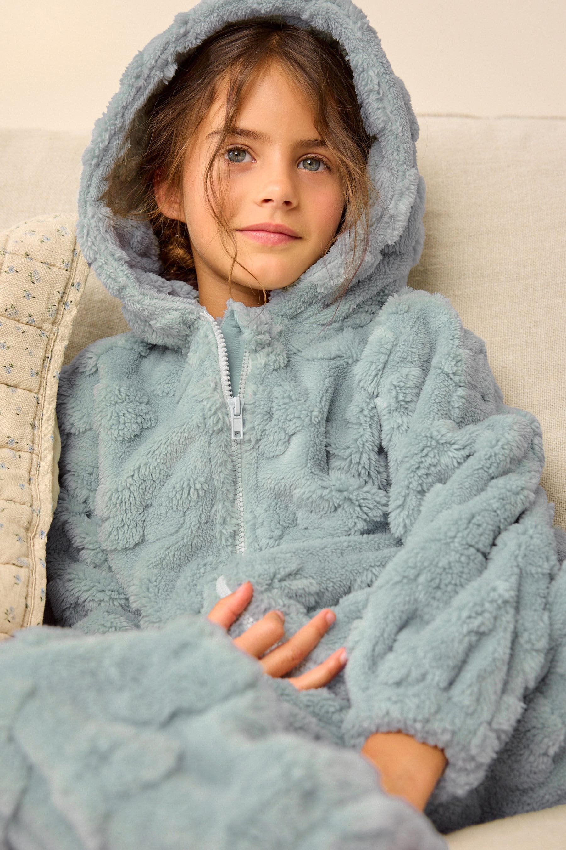 Sage Green Fleece All-In-One (1.5-16yrs)