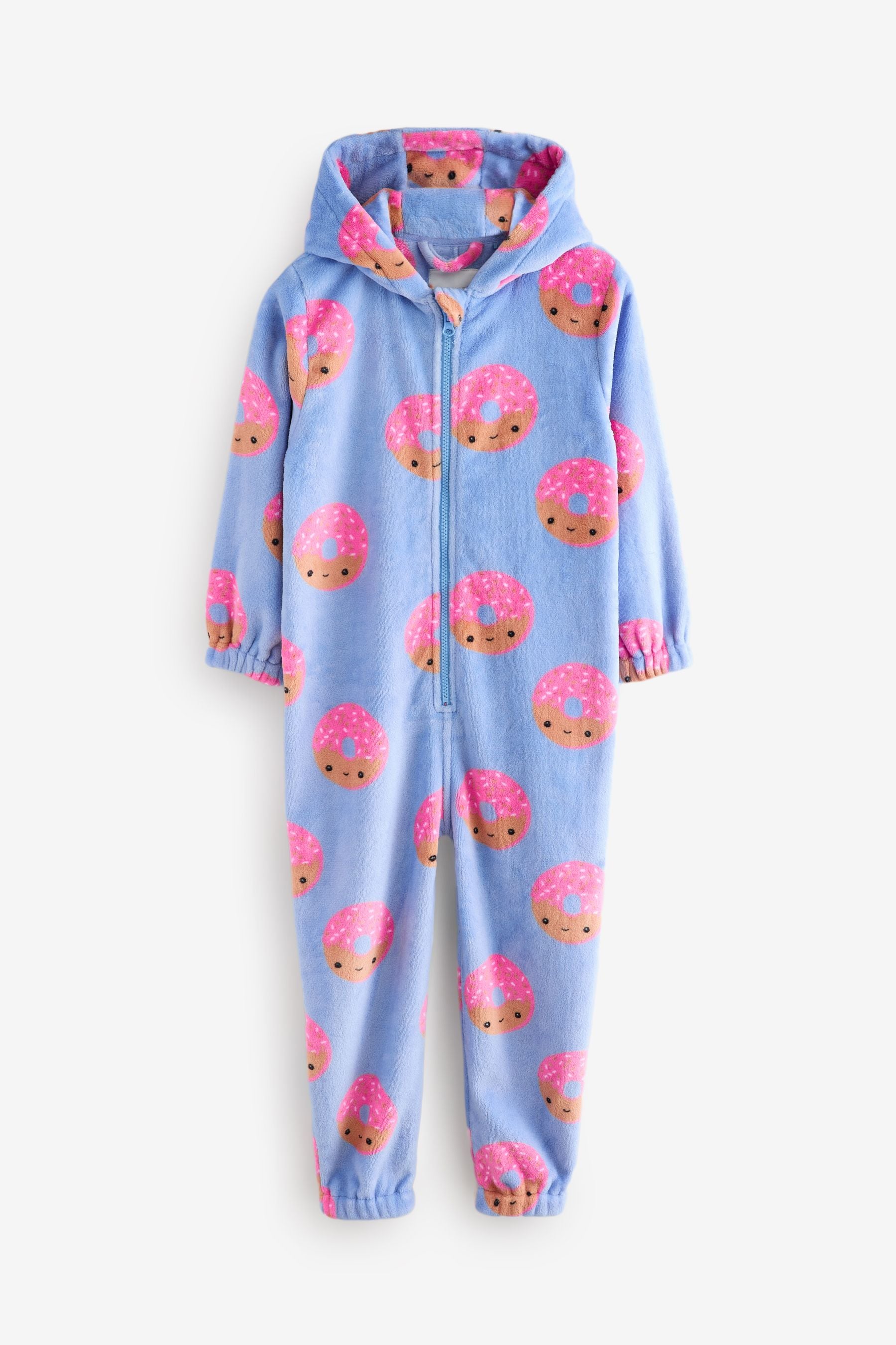 Blue/Pink Donut Fleece All-In-One (1.5-16yrs)