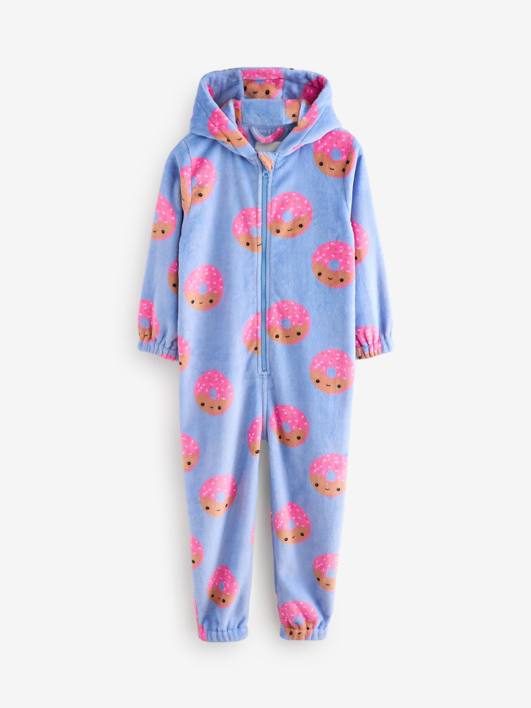 Blue/Pink Donut Fleece All-In-One (1.5-16yrs)