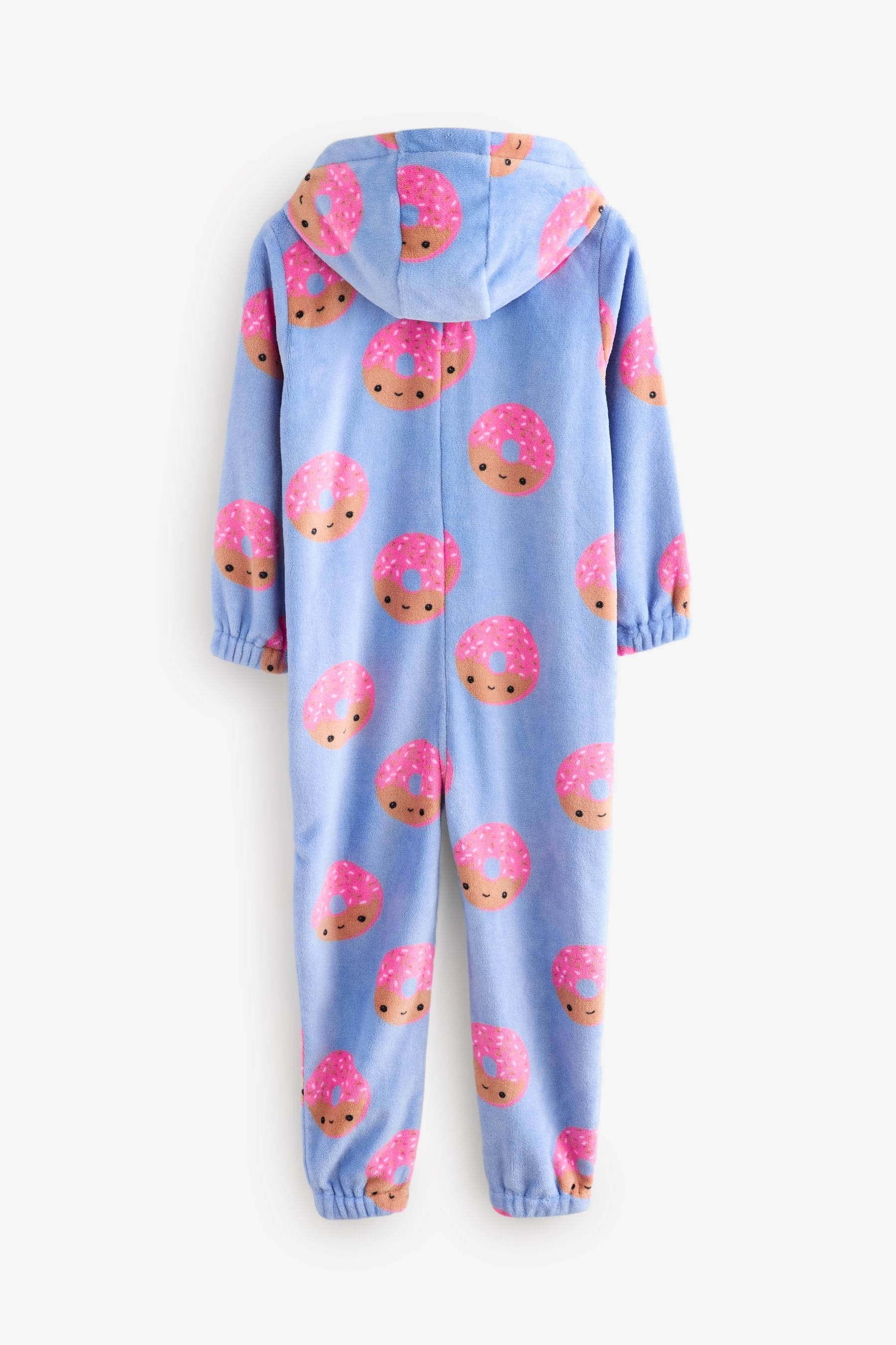 Blue/Pink Donut Fleece All-In-One (1.5-16yrs)