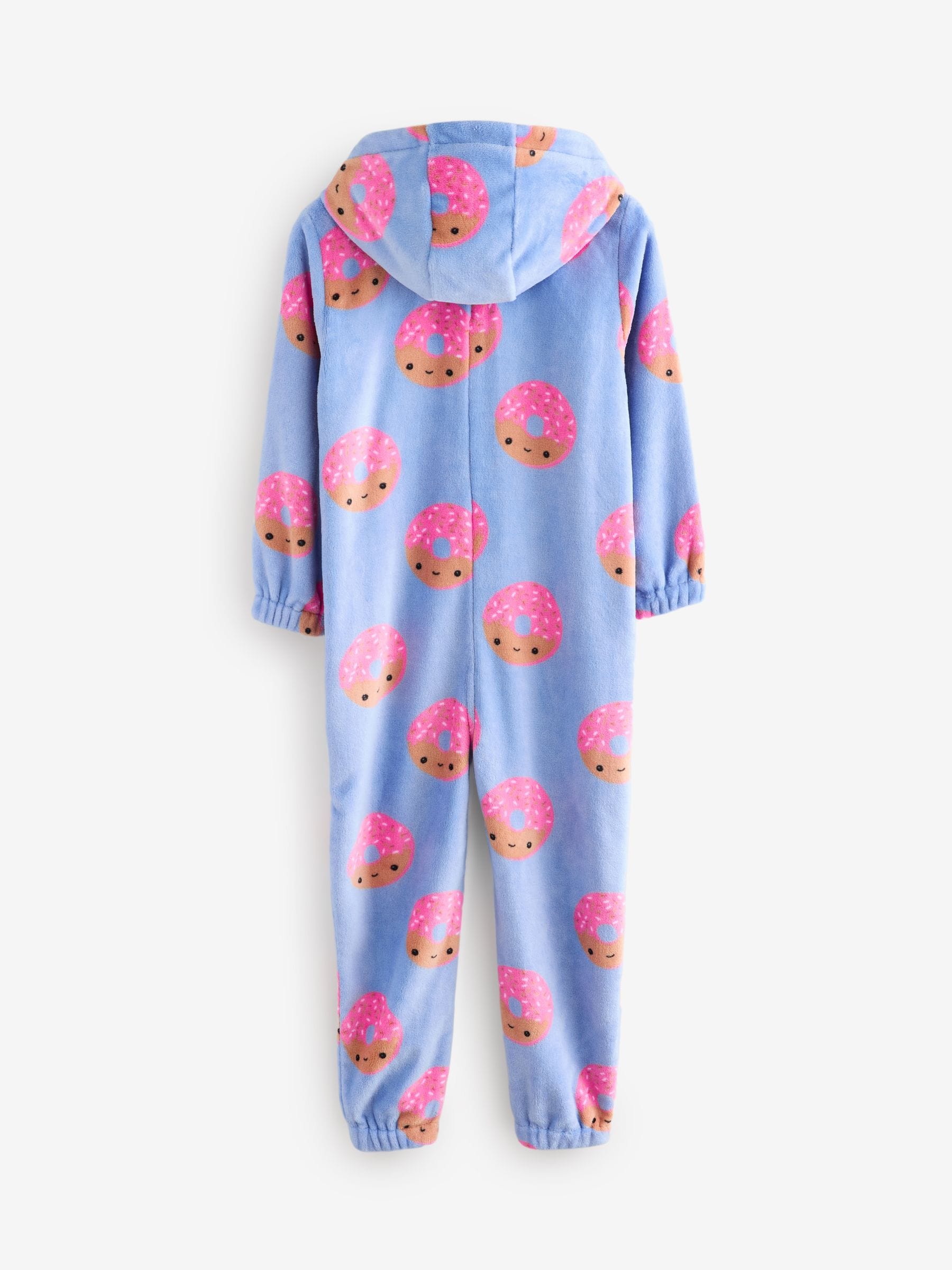 Blue/Pink Donut Fleece All-In-One (1.5-16yrs)