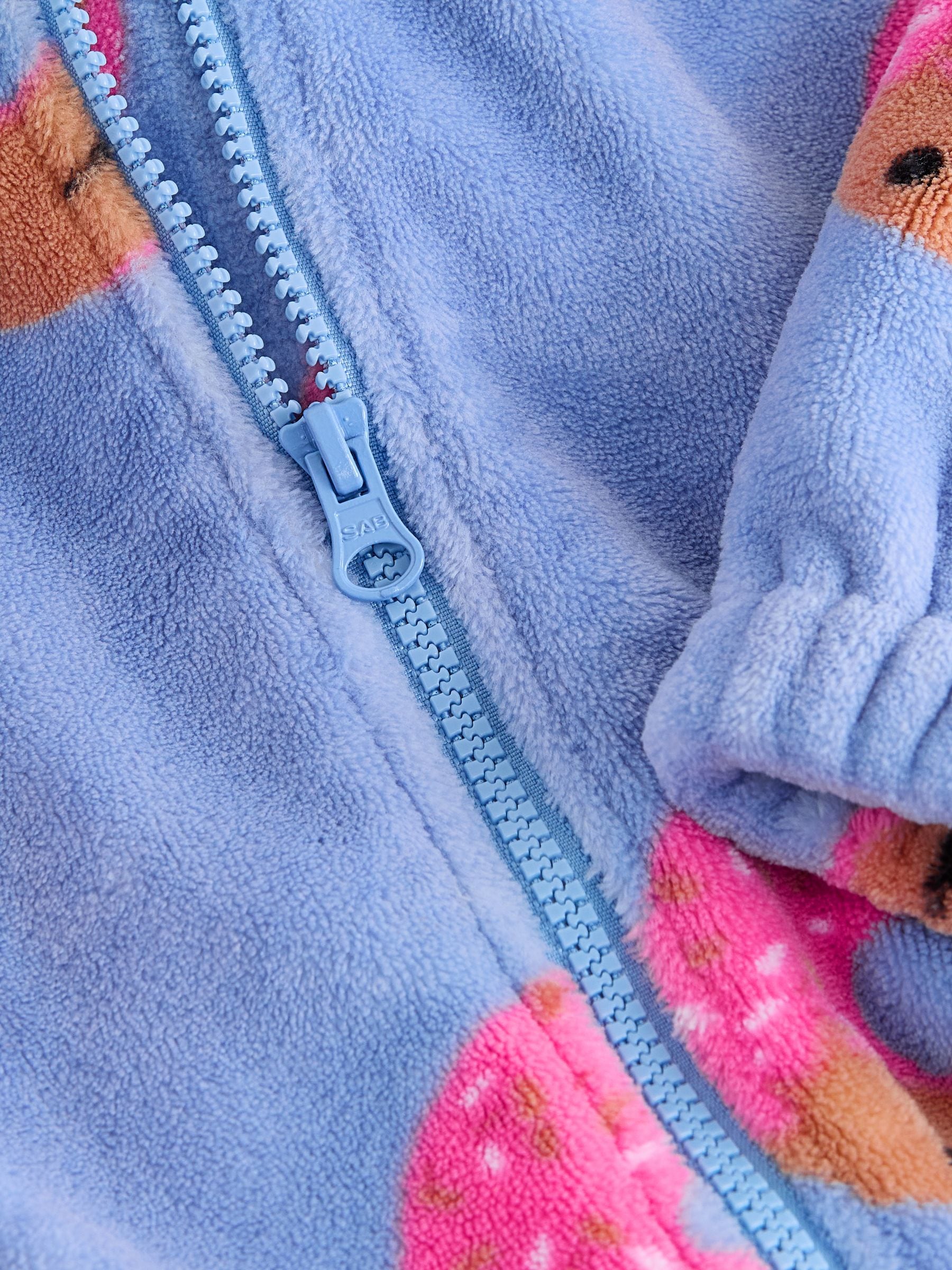 Blue/Pink Donut Fleece All-In-One (1.5-16yrs)