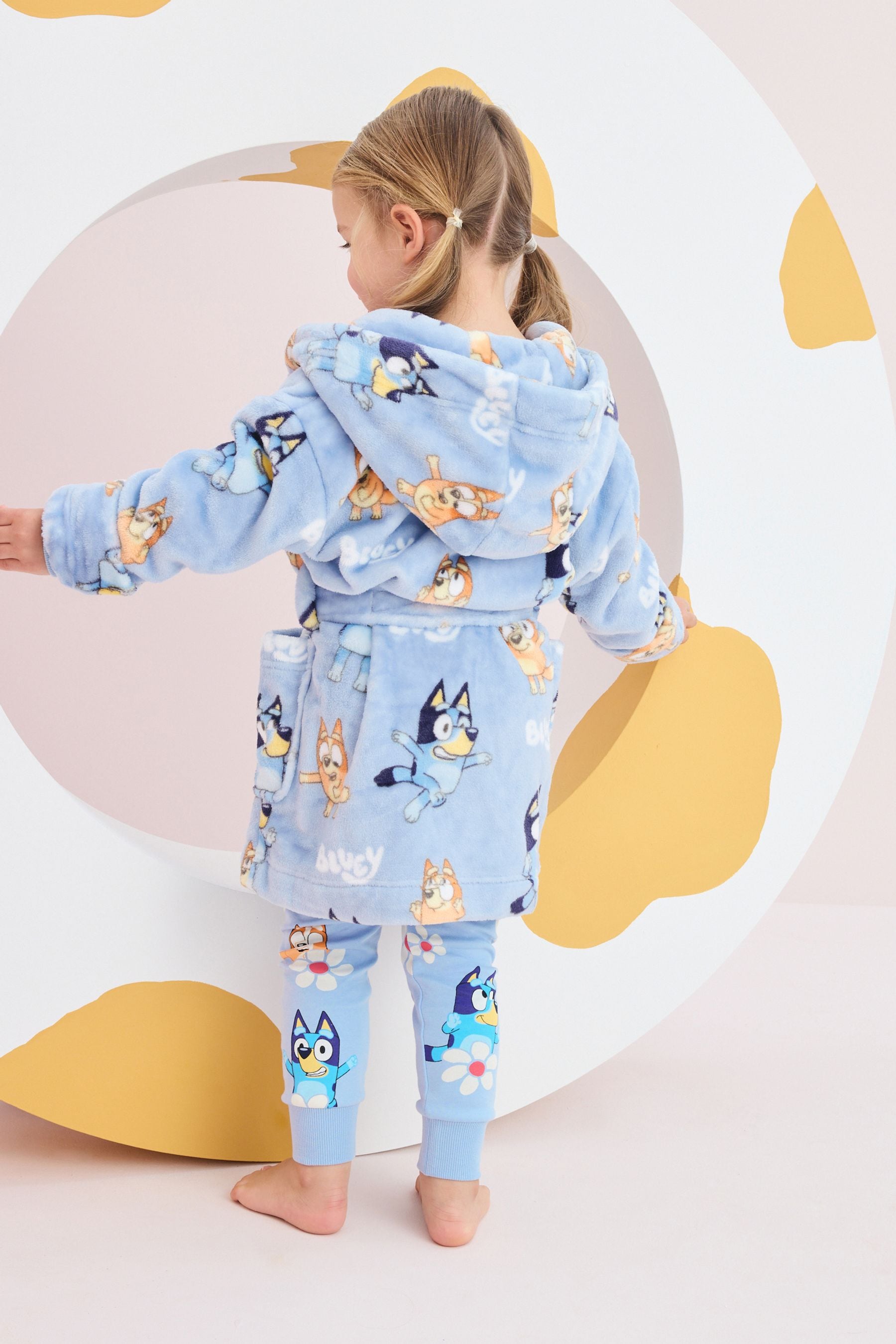 Blue Bluey License Fleece Dressing Gown (9mths-8yrs)