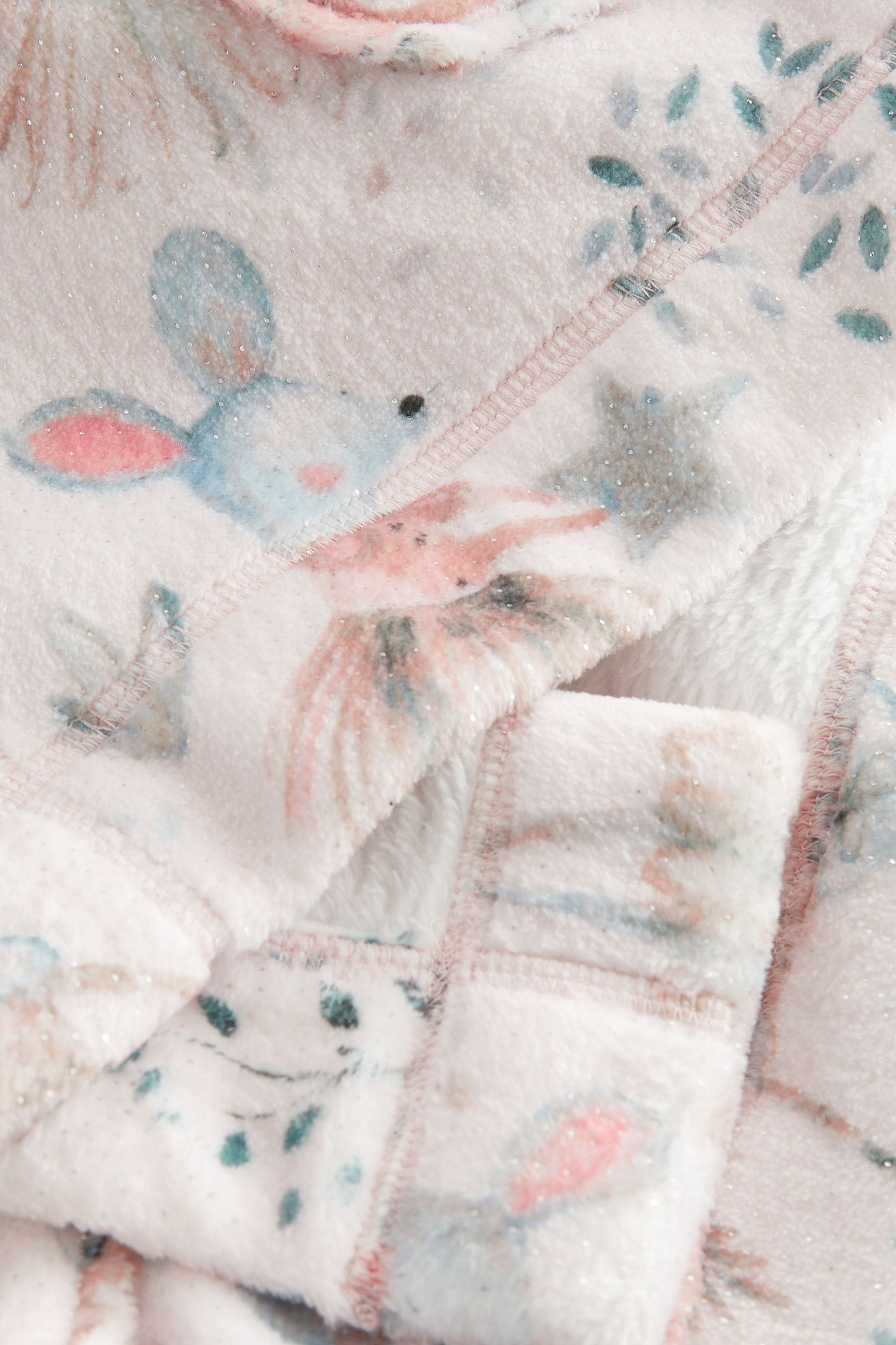 Cream Mouse Fairy Soft Touch Fleece Dressing Gown (9mths-10yrs)