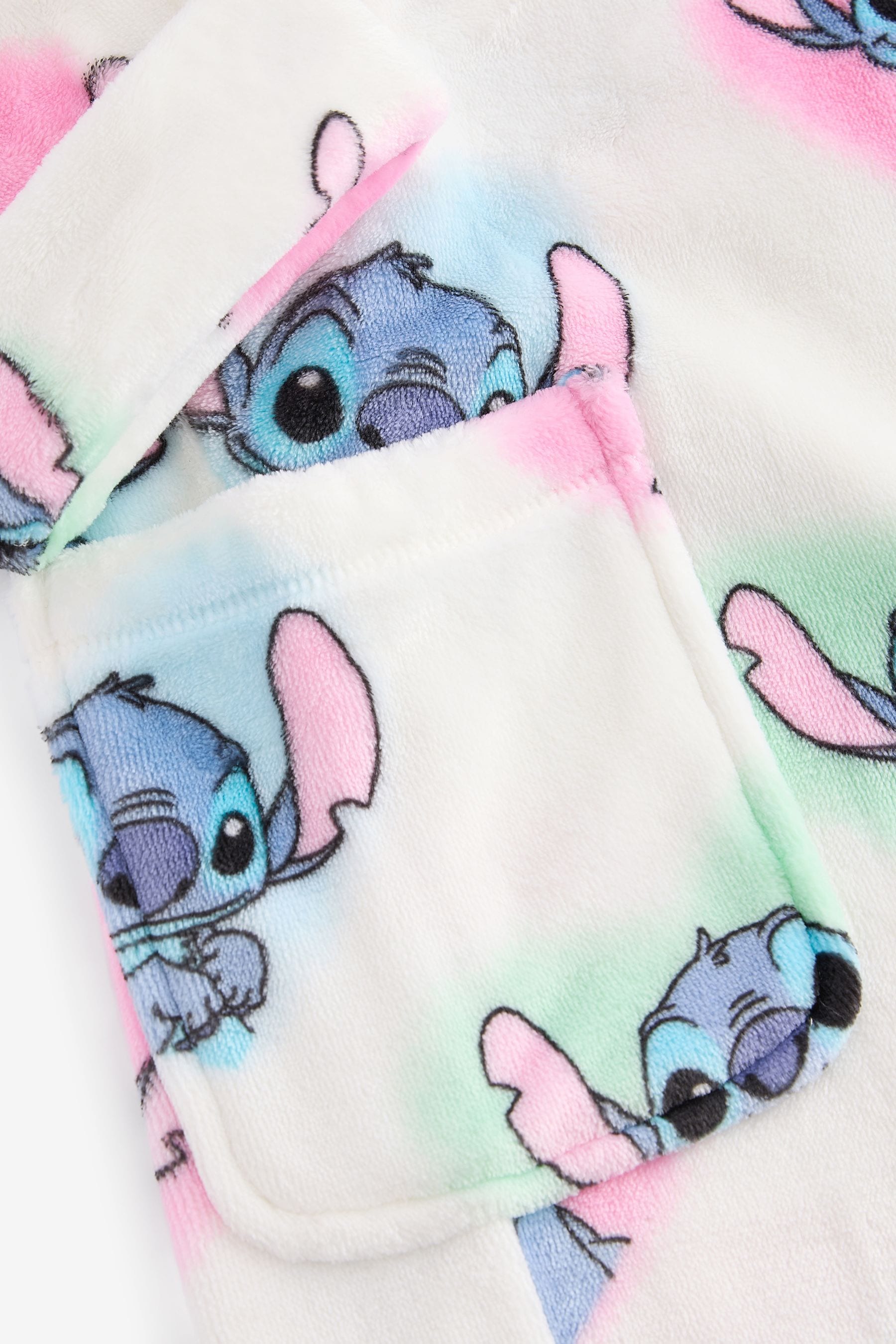 White/ Pink/ Blue Lilo & Stitch Licence Dressing Gown (3-16yrs)