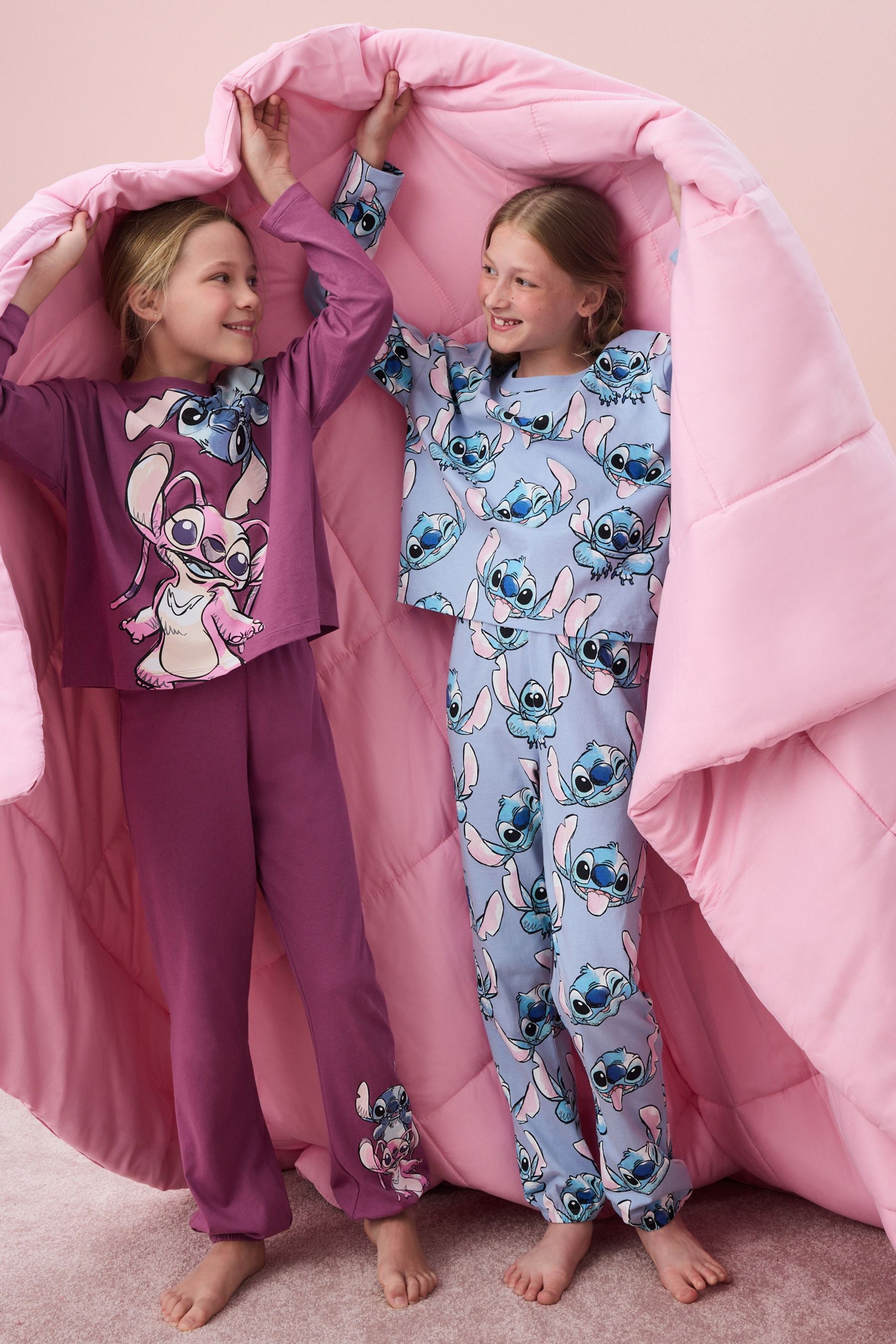 Blue/ Purple Lilo & Stitch License Pyjamas 2 Pack (3-16yrs)