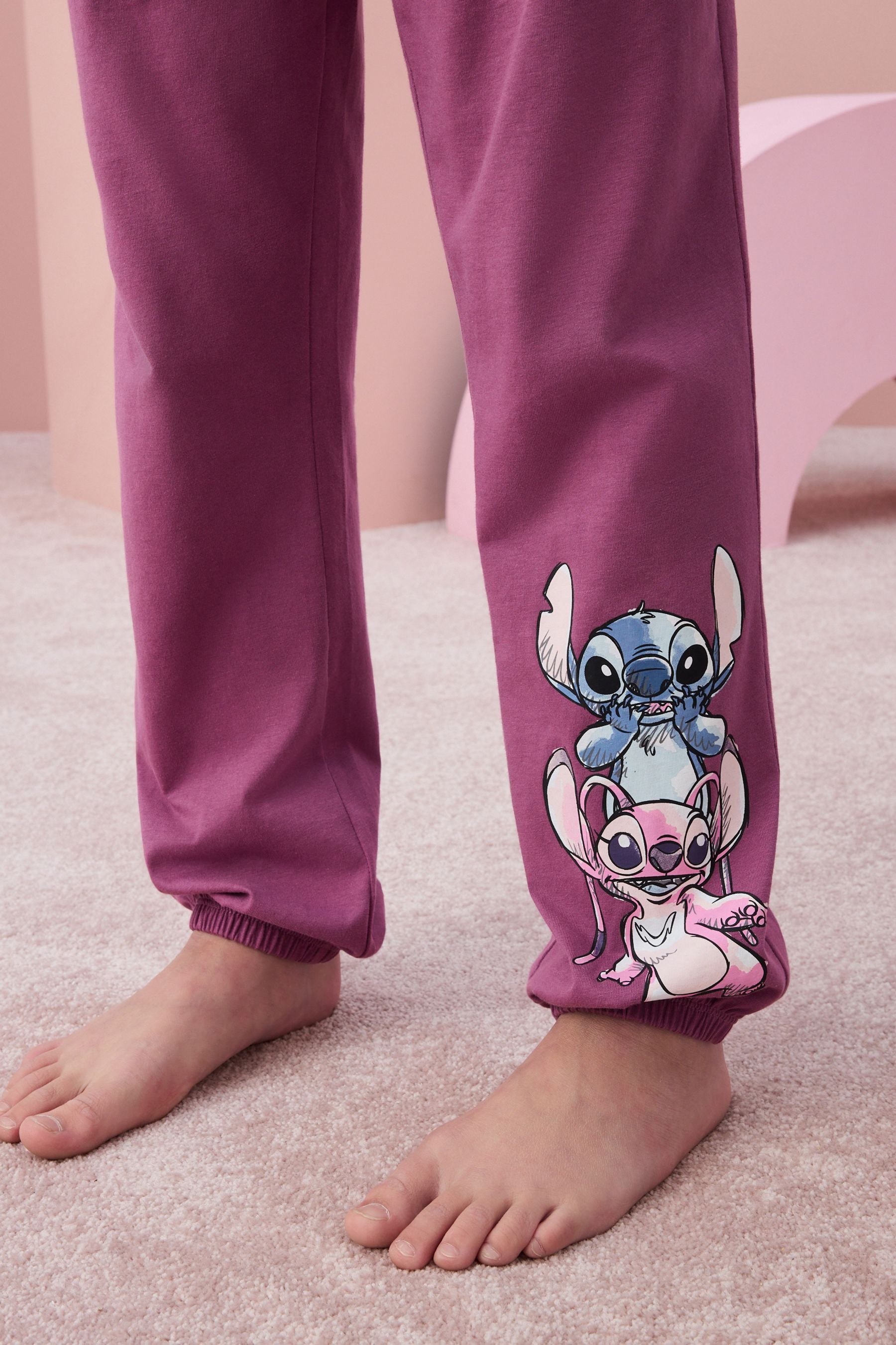 Blue/ Purple Lilo & Stitch License Pyjamas 2 Pack (3-16yrs)