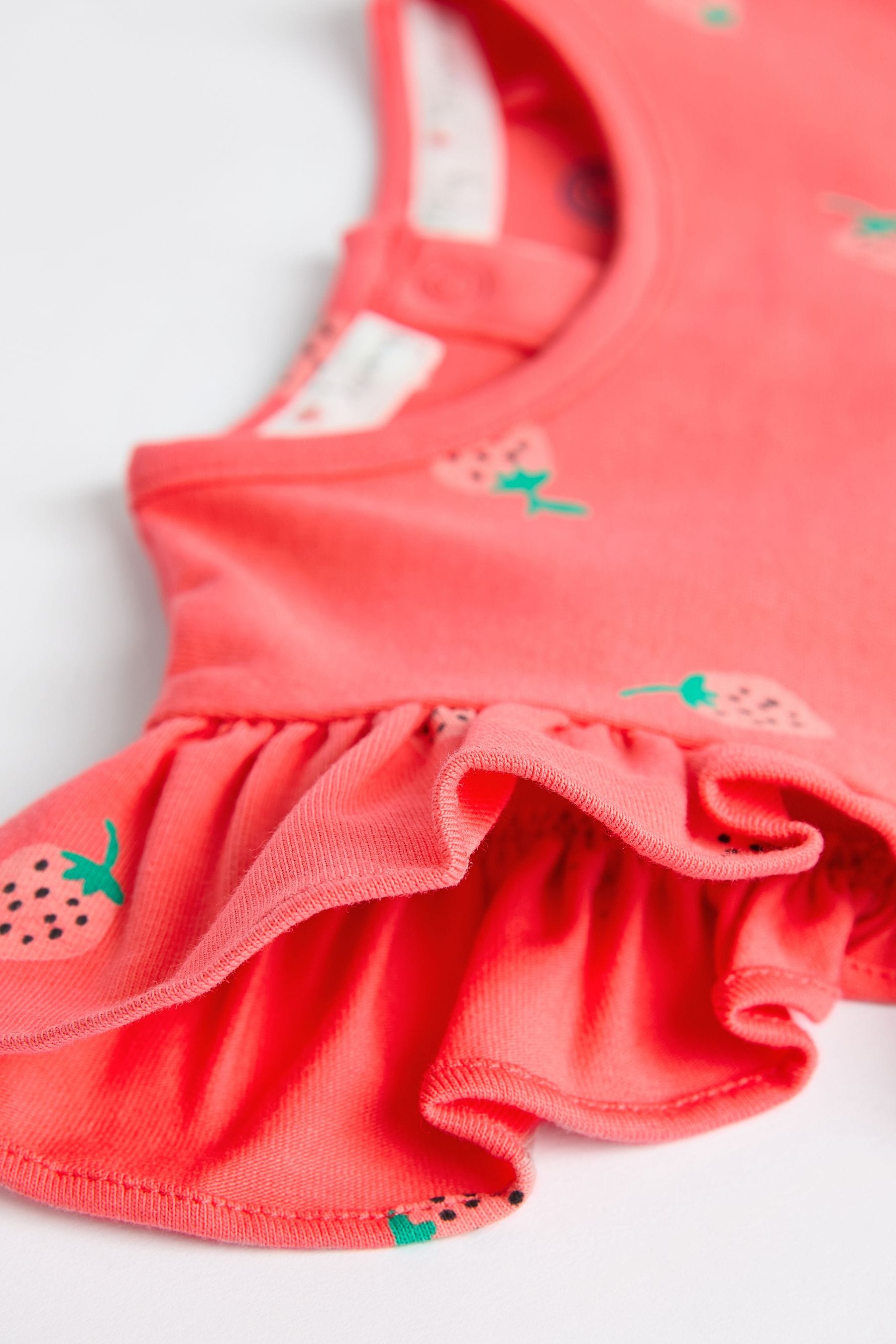 Red/ Navy/ White Strawberry 2 Pack Baby T-Shirts and Shorts Set