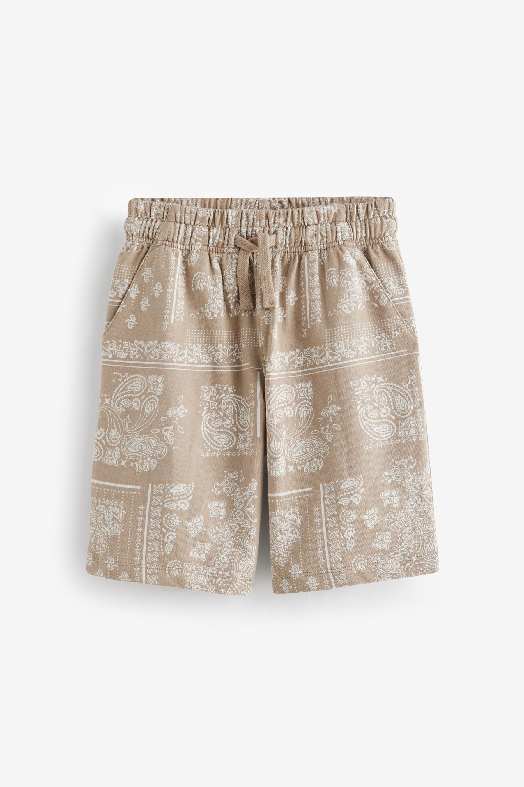 Stone Bandana Print Jersey Shorts (3-16yrs)