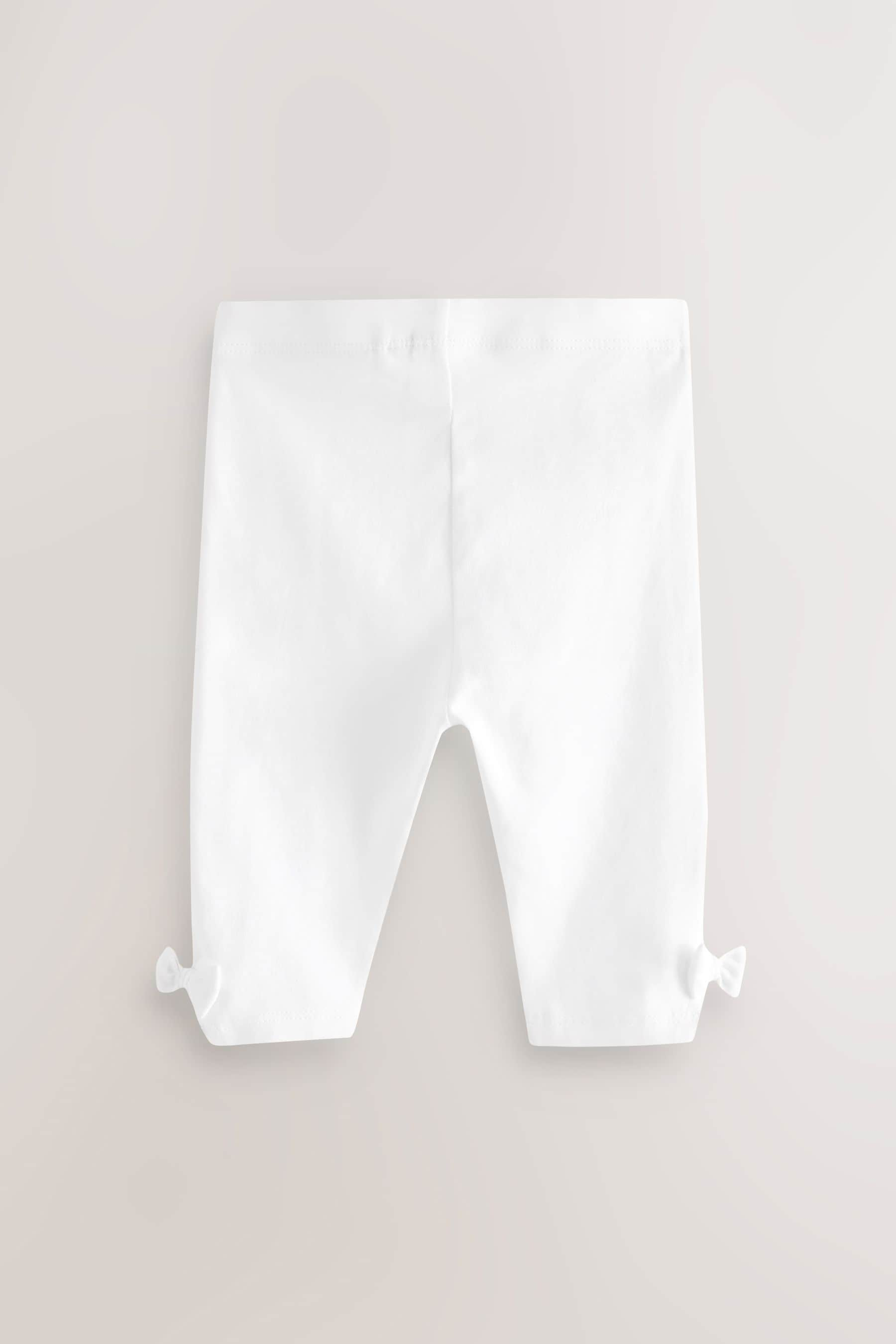 White Cropped Leggings (3mths-7yrs)