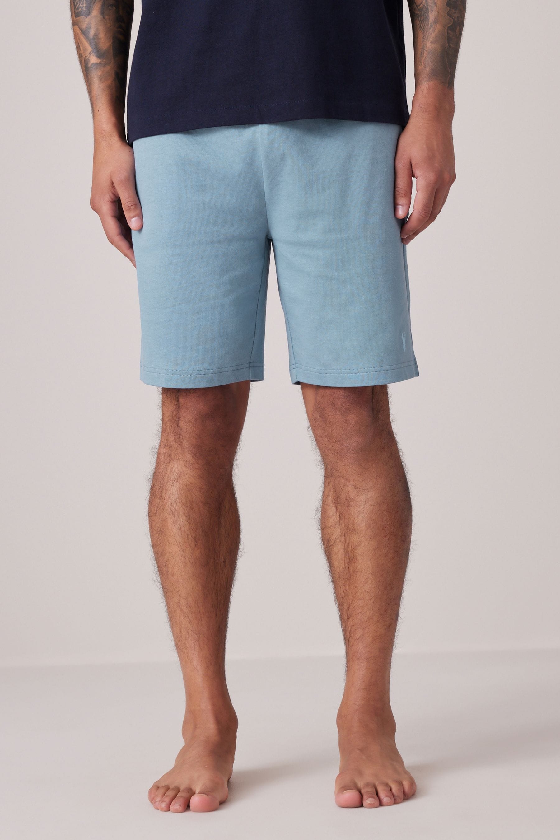 Blue Lightweight 100% Cotton Shorts 3 Pack