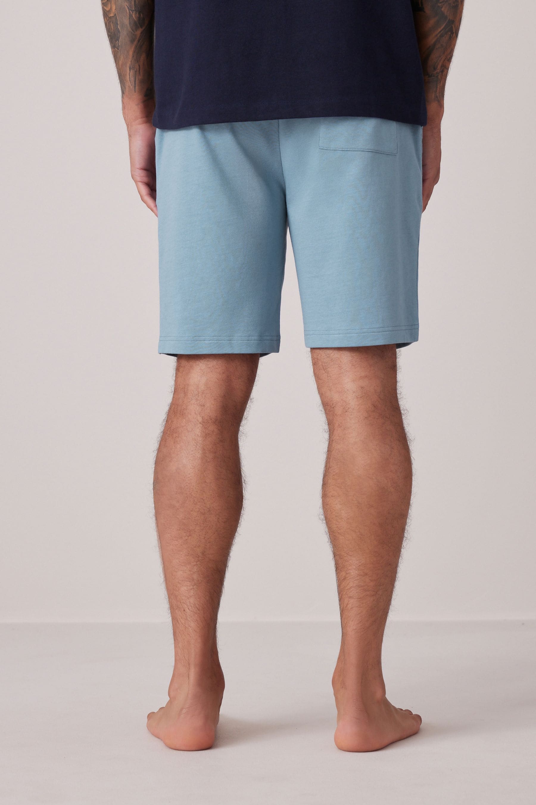 Blue Lightweight 100% Cotton Shorts 3 Pack