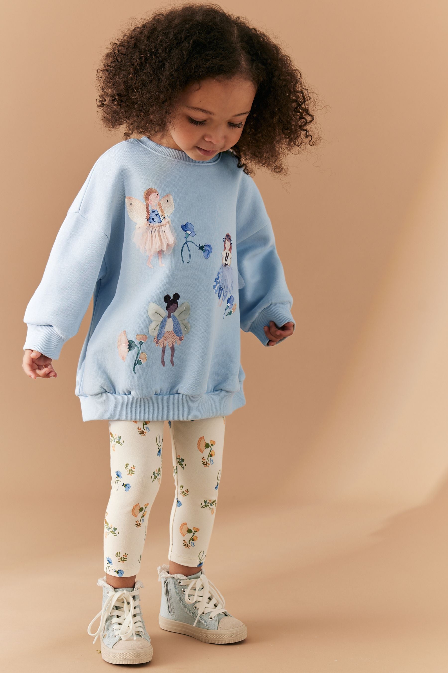 Blue Fairy Relaxed Fit Sweater And Leggings Set (3mths-7yrs)