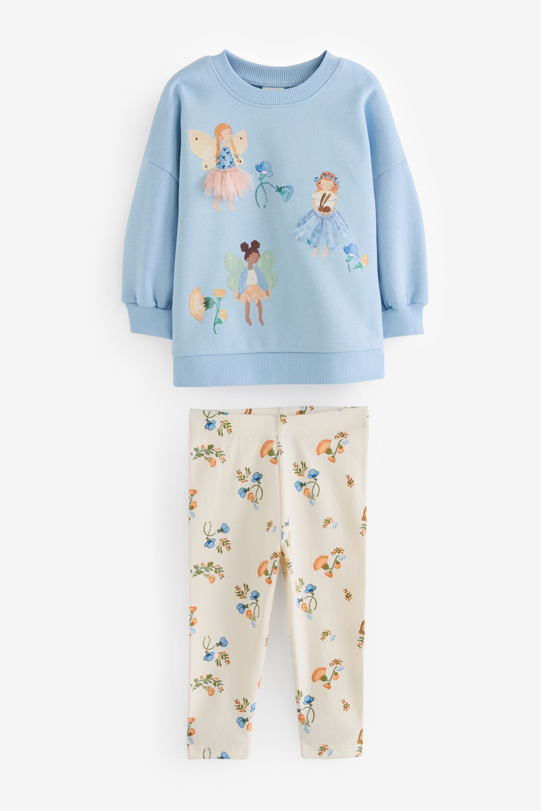 Blue Fairy Relaxed Fit Sweater And Leggings Set (3mths-7yrs)