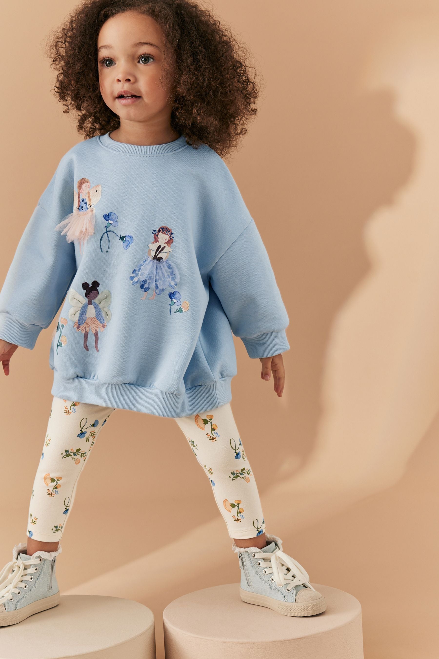 Blue Fairy Relaxed Fit Sweater And Leggings Set (3mths-7yrs)