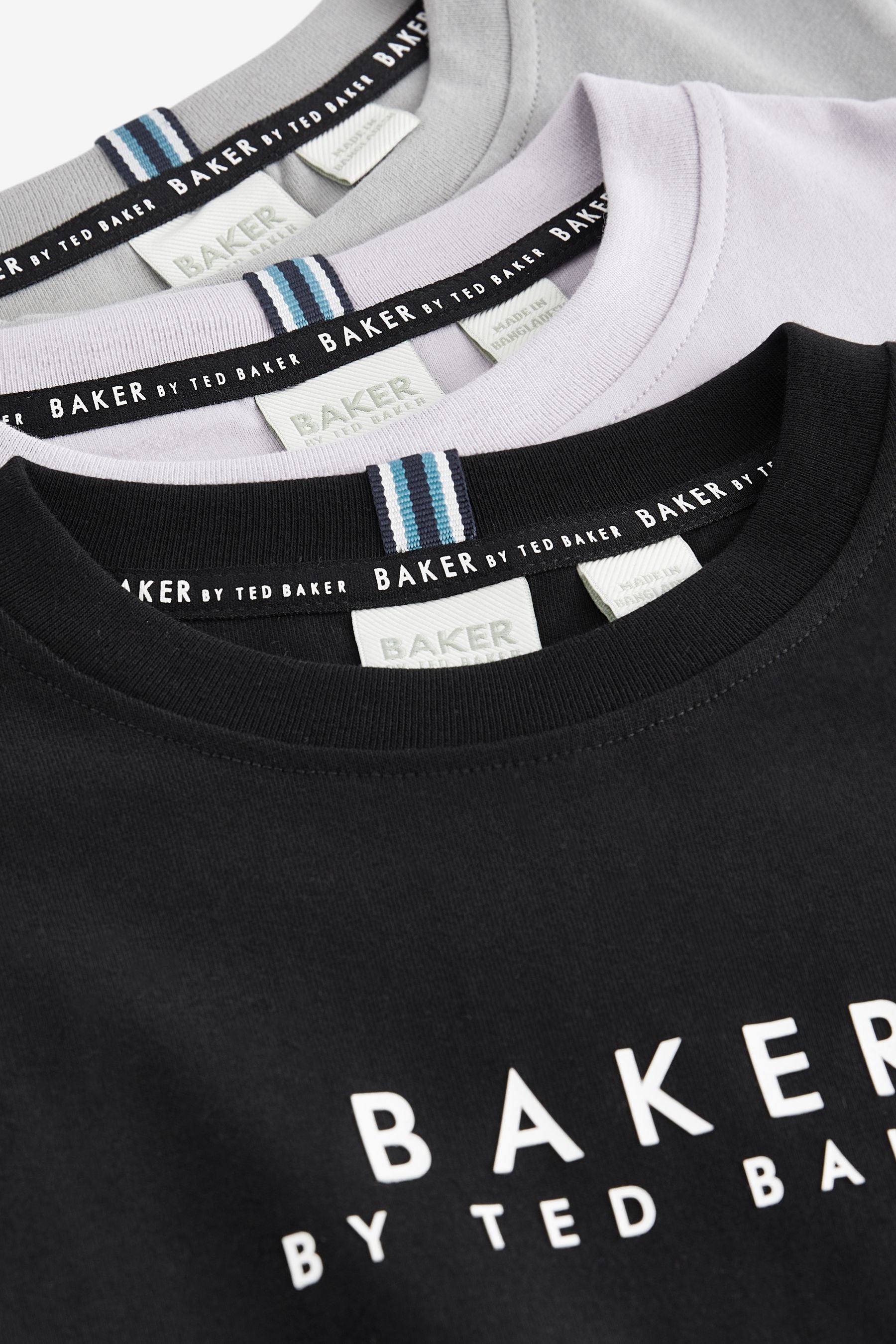 Black, Grey, Purple Baker by Ted Baker T-Shirts 3 Pack