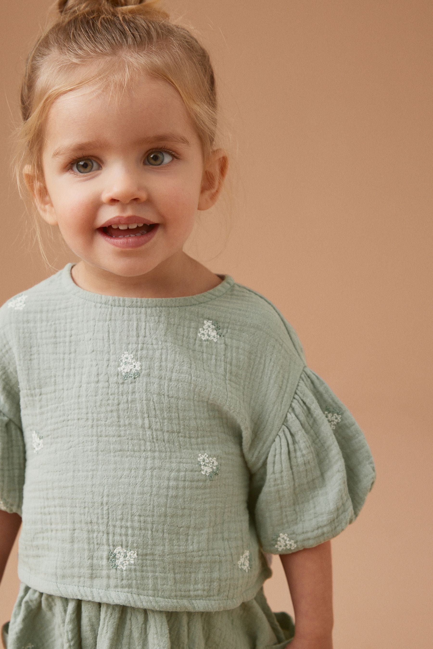 Sage Green Top & Skirt Set (3mths-7yrs)