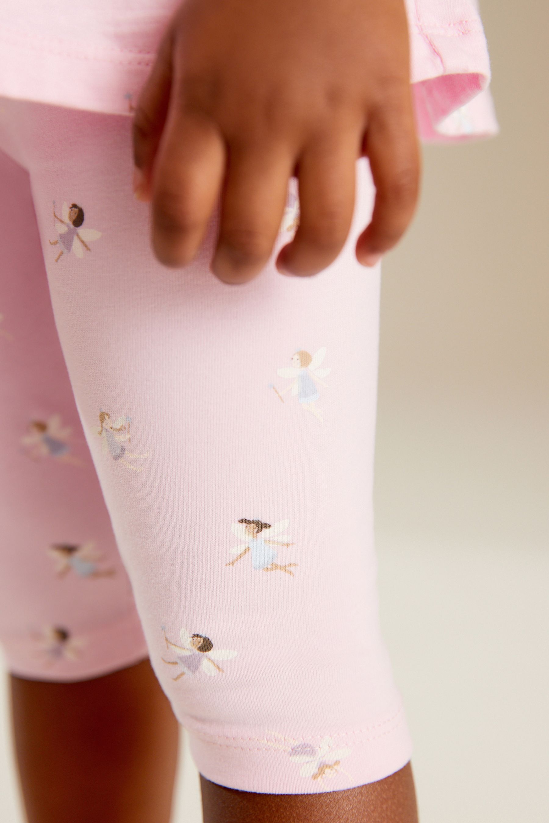 Pink Fairy Cropped Leggings (3mths-7yrs)