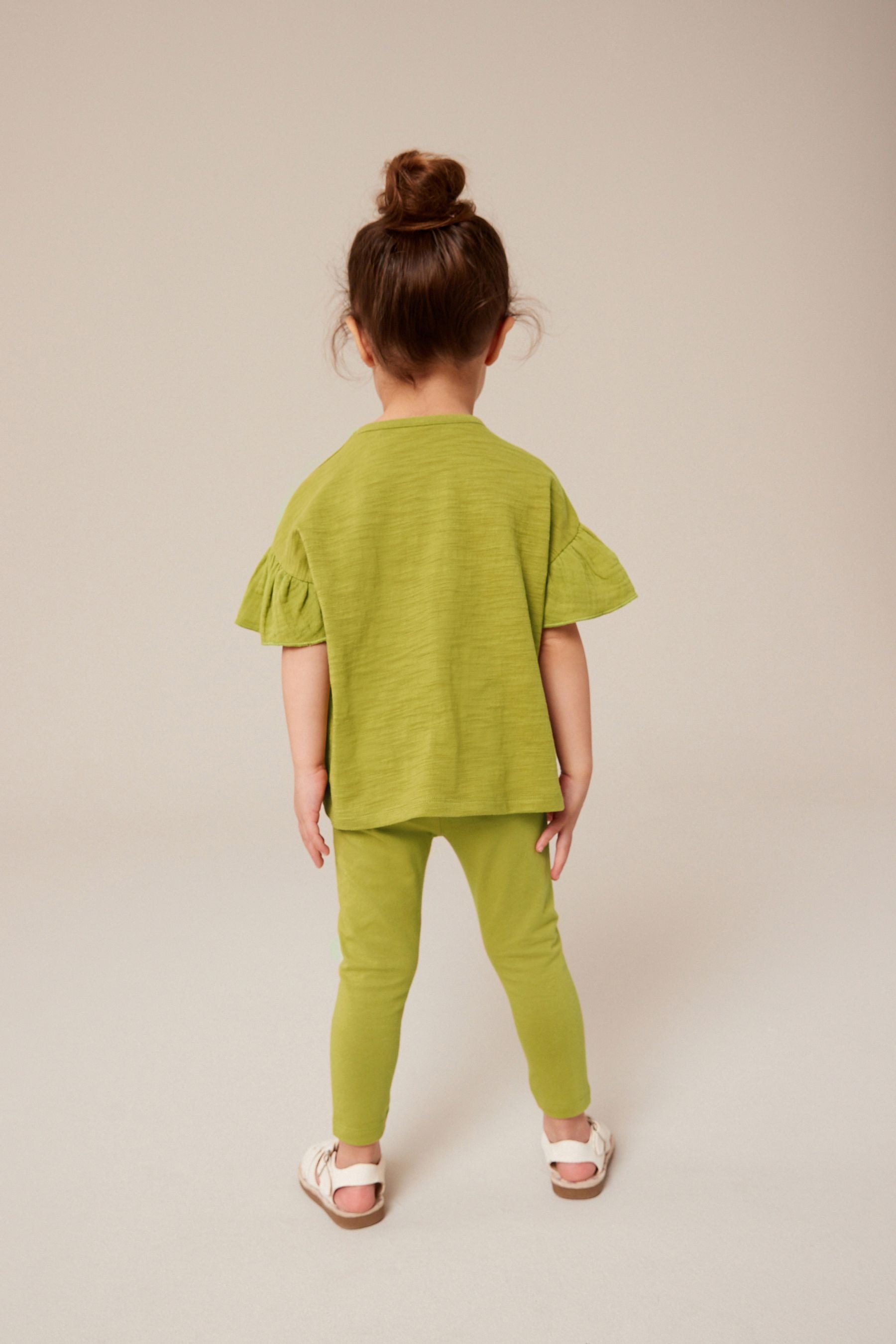 Green Bee Embellished Leggings (3mths-7yrs)