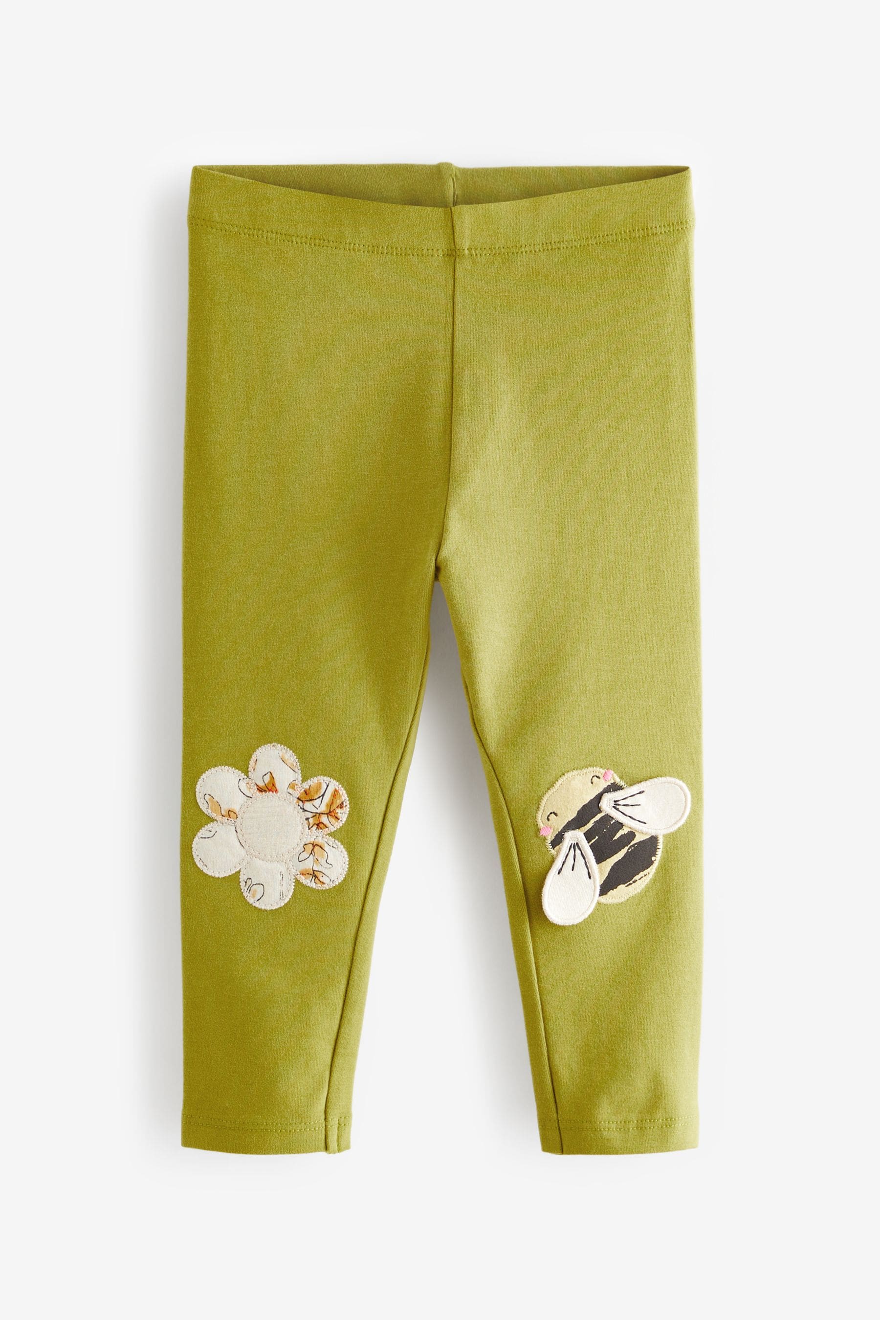 Green Bee Embellished Leggings (3mths-7yrs)