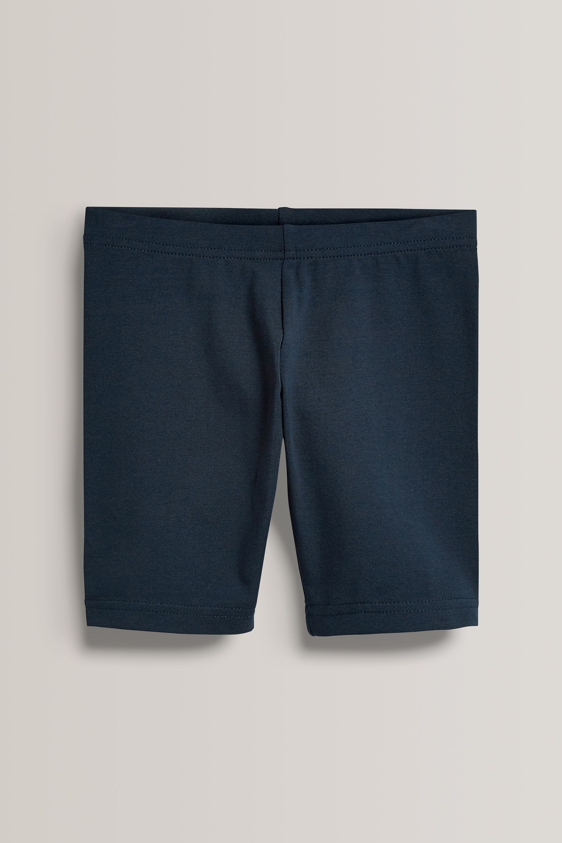 Navy Blue Regular Length 2 Pack Cotton Rich Stretch Cycle Shorts (3-16yrs)