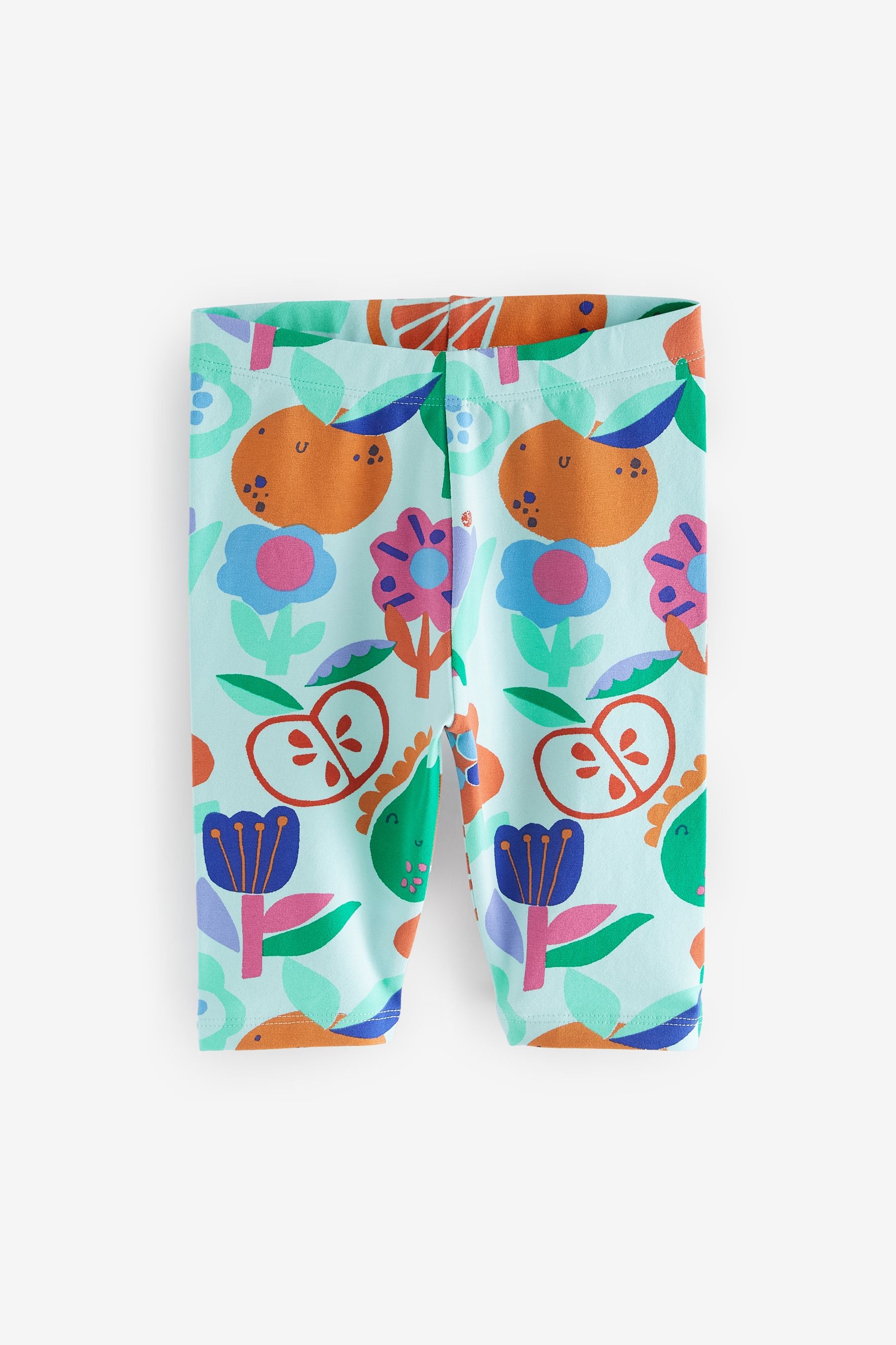 Blue Fruits Cropped Leggings (3mths-7yrs)