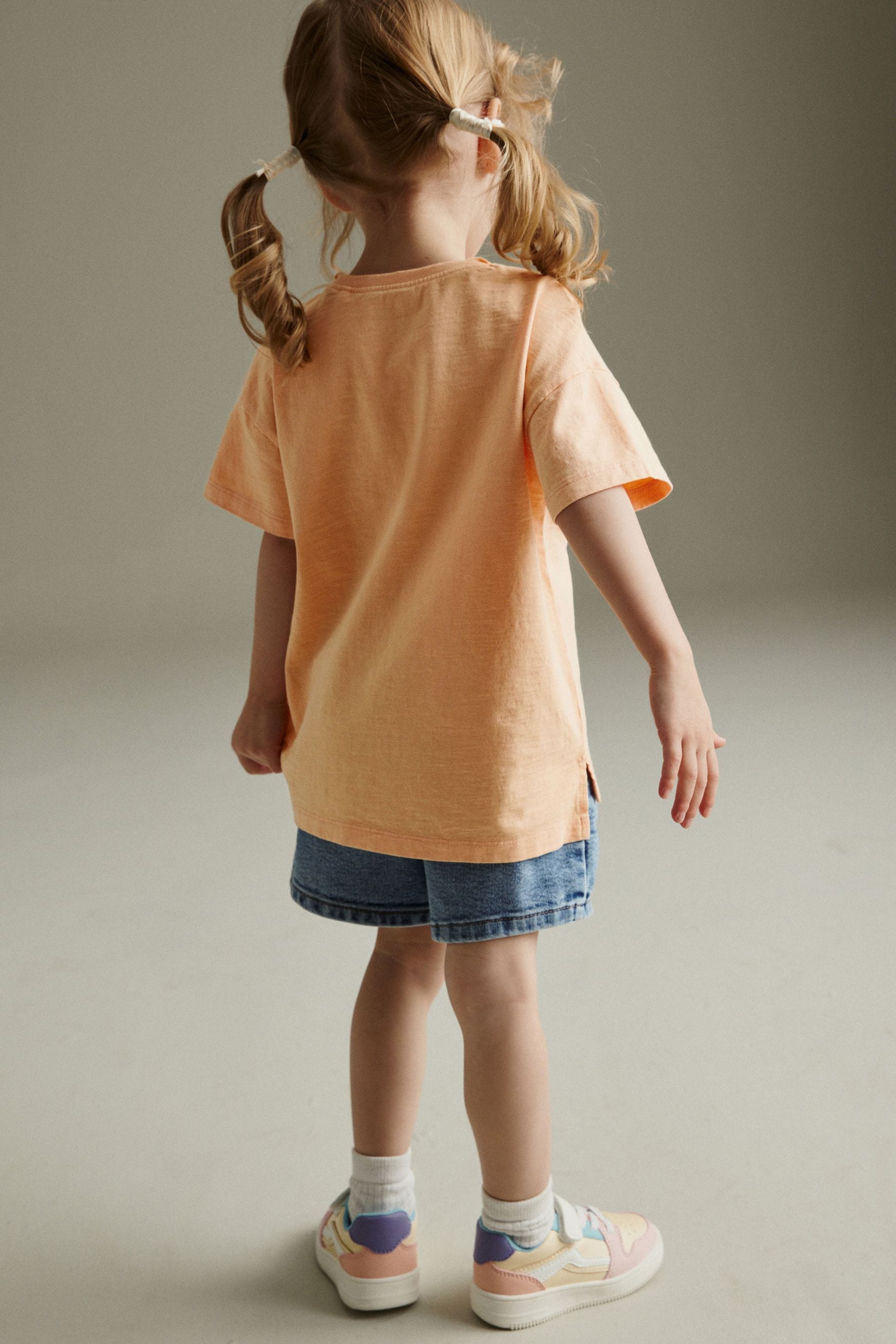 Orange Butterfly Short Sleeve T-Shirt (3mths-7yrs)