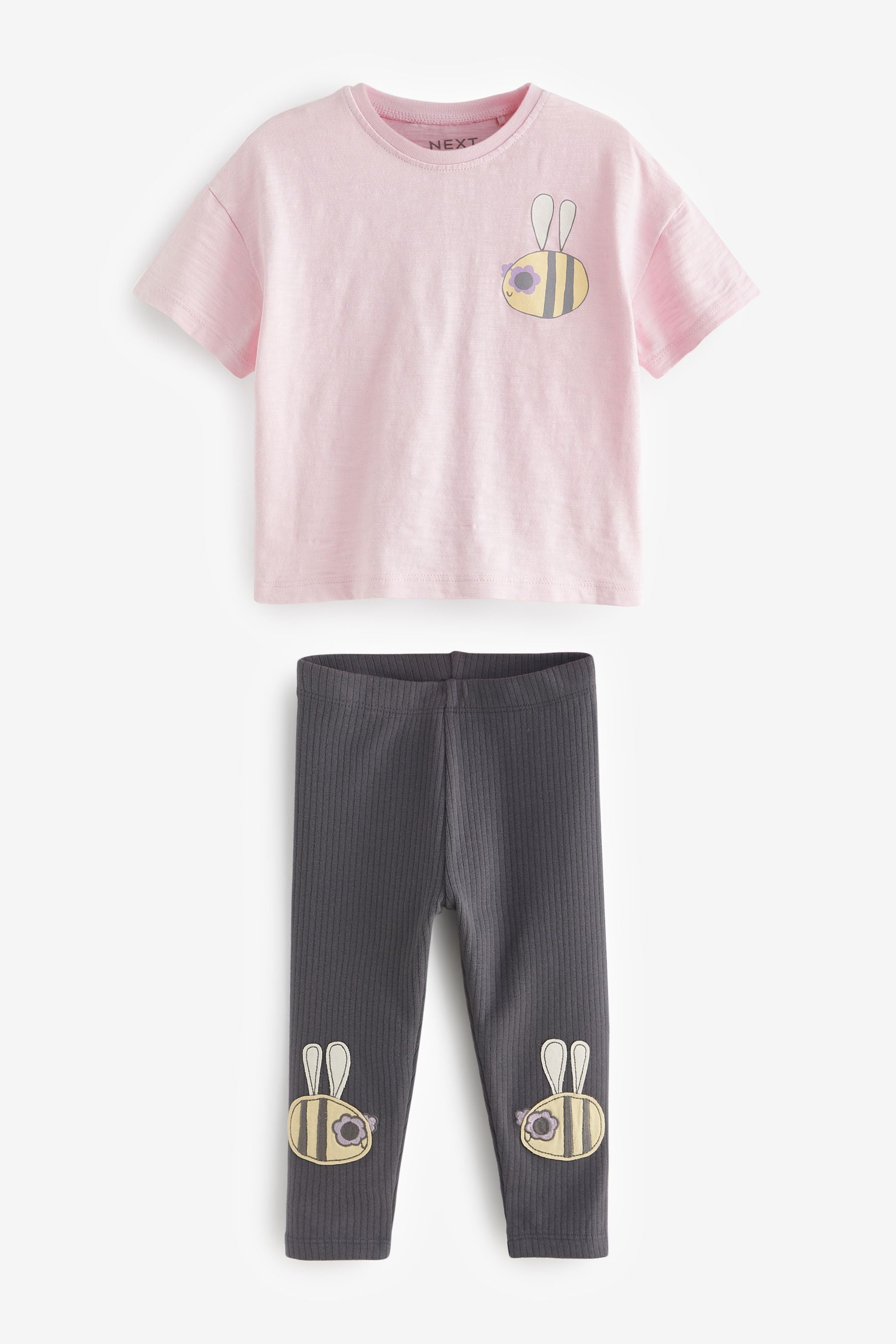 Lilac Purple Short Sleeve T-Shirt and Leggings Set (3mths-7yrs)