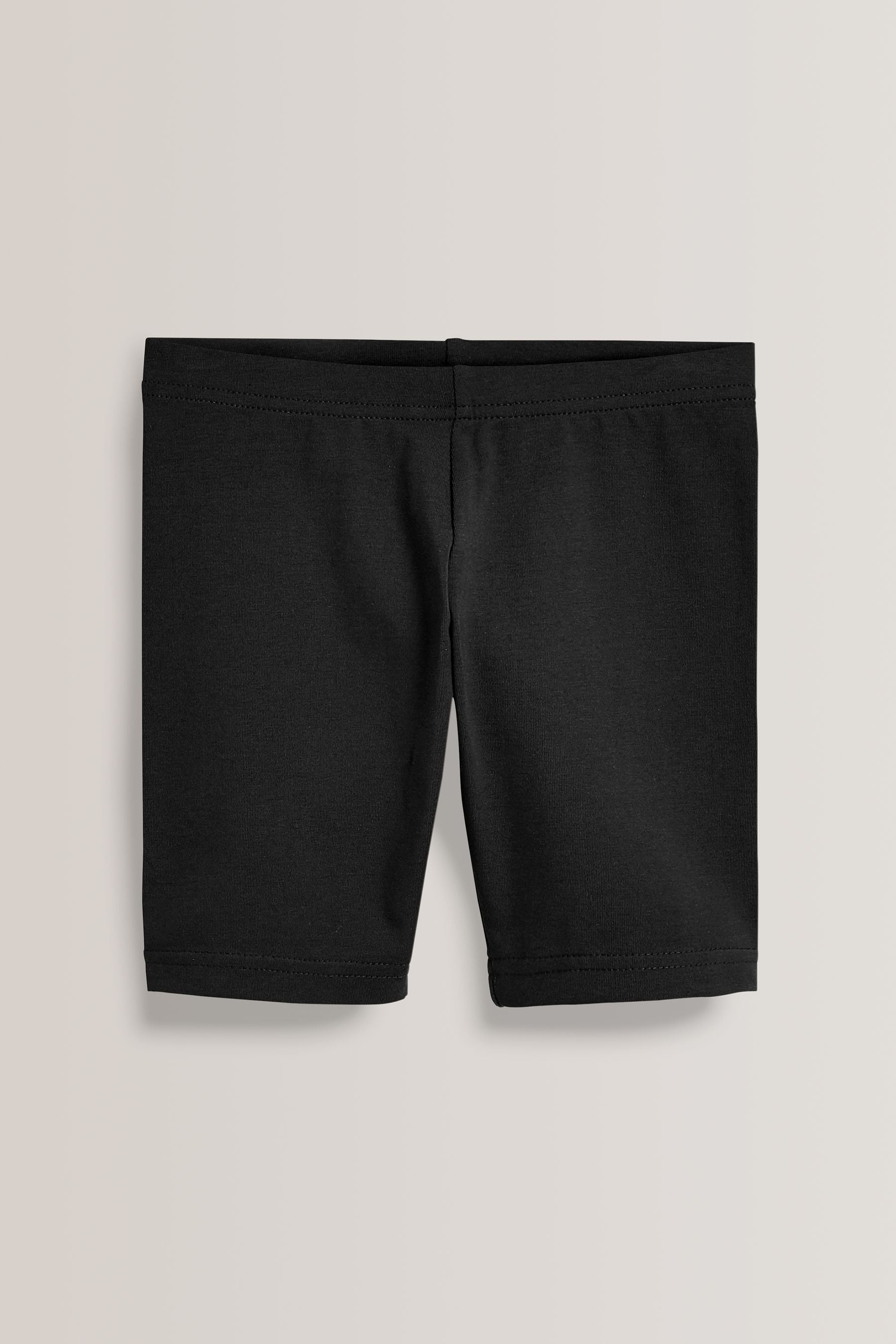 Black Regular Length 2 Pack Cotton Rich Stretch Cycle Shorts (3-16yrs)