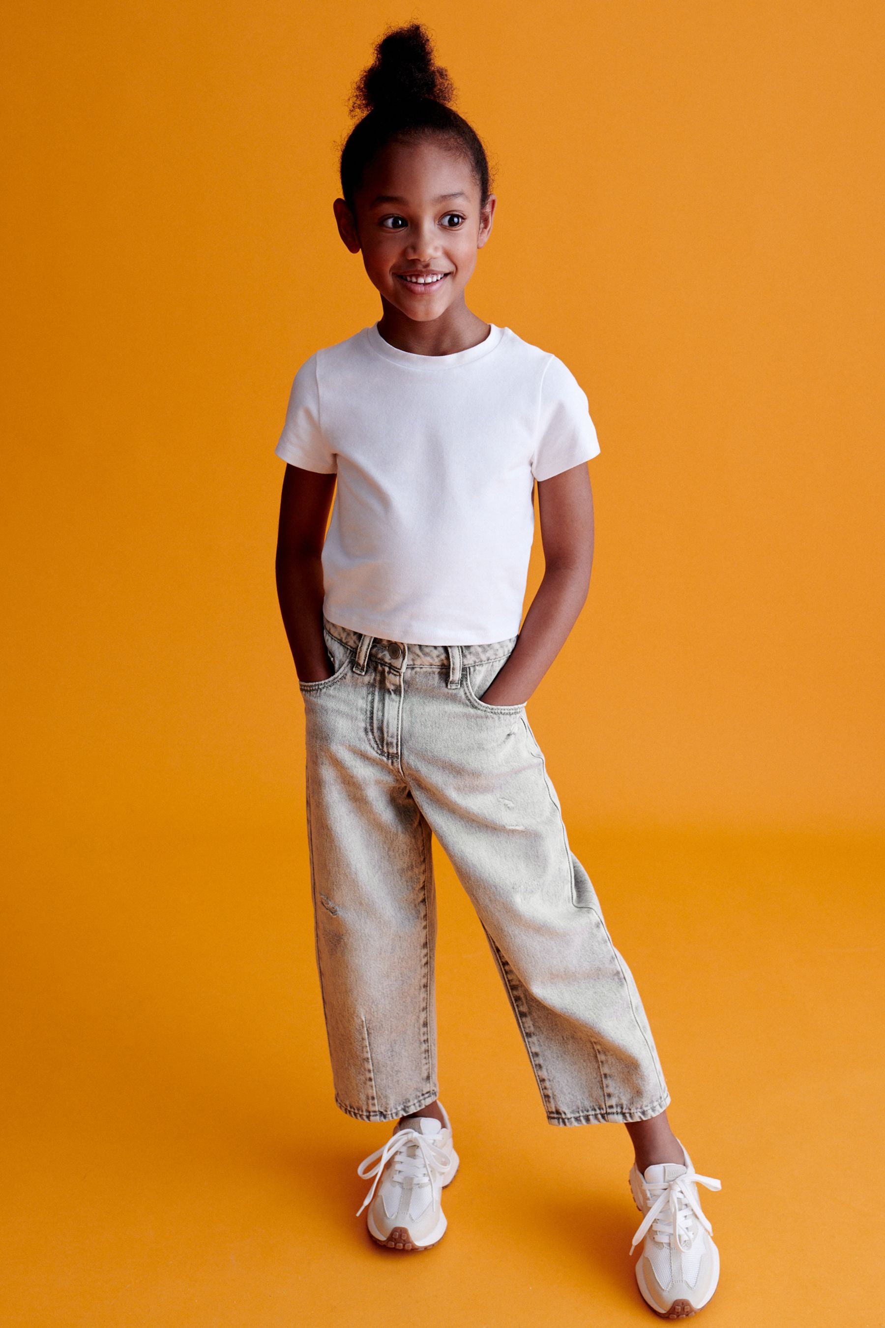 White Boxy T-Shirt (3-16yrs)