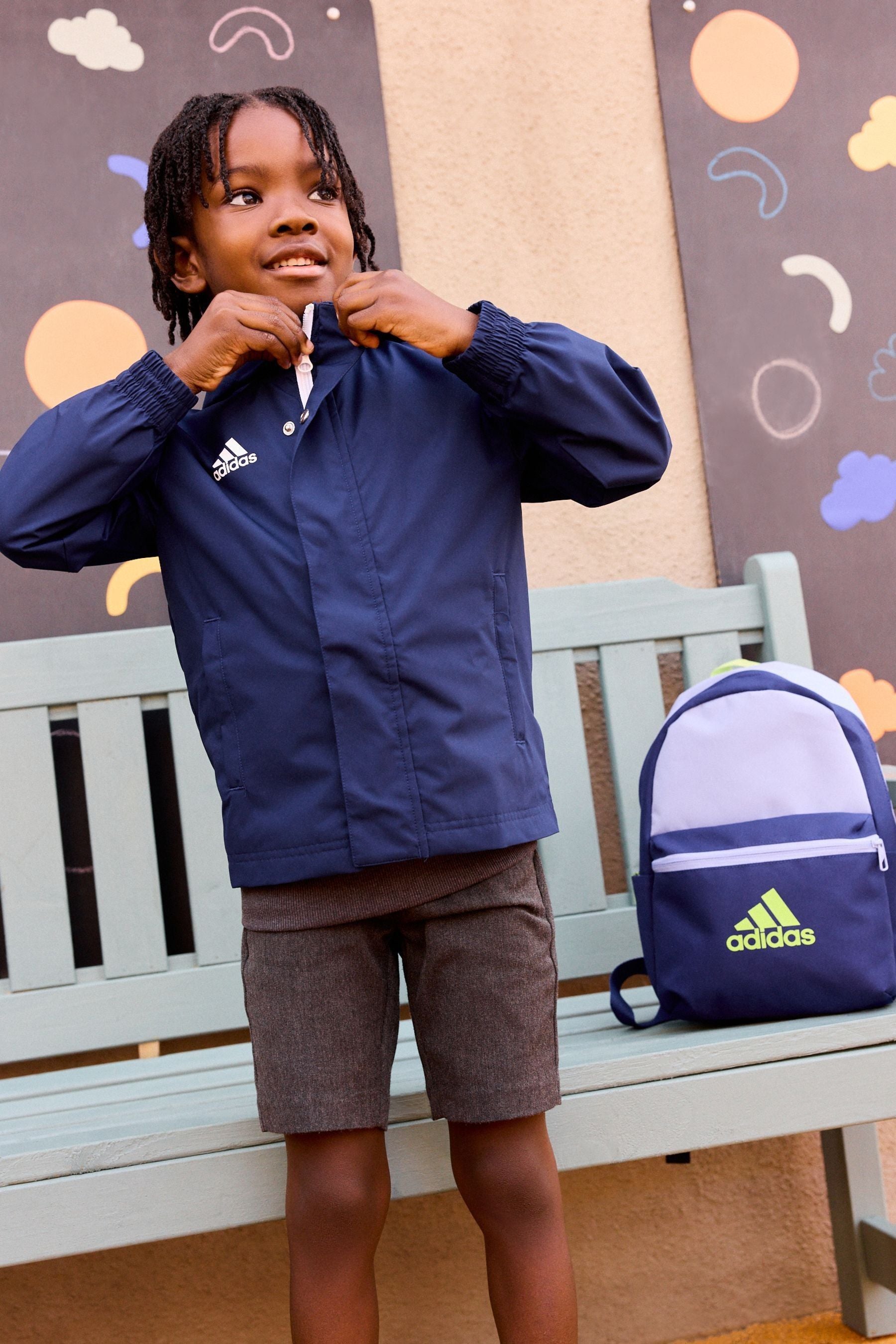 Light Blue adidas Kids Backpack