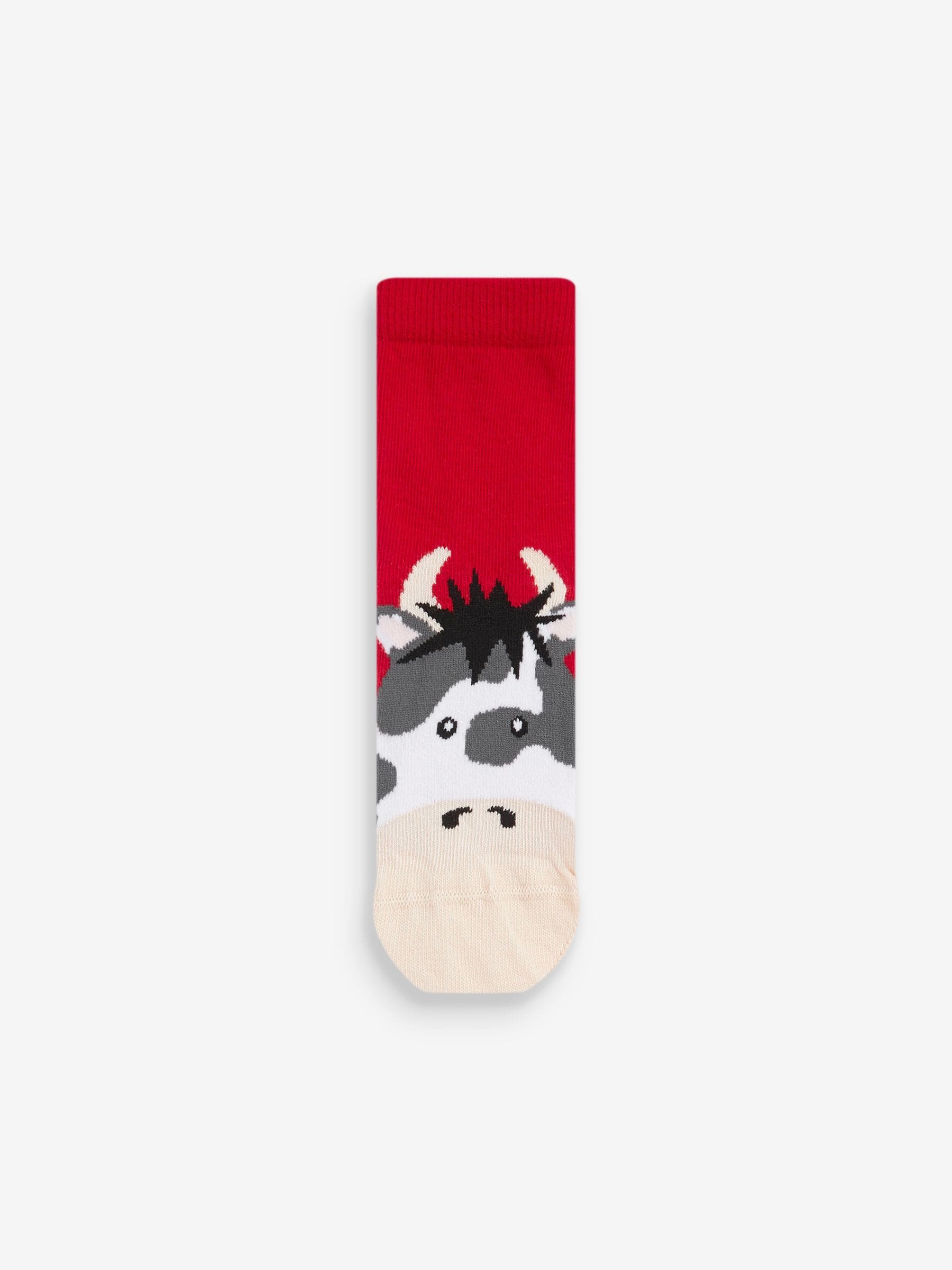 Farm Animals Print Cotton Rich Socks 5 Pack