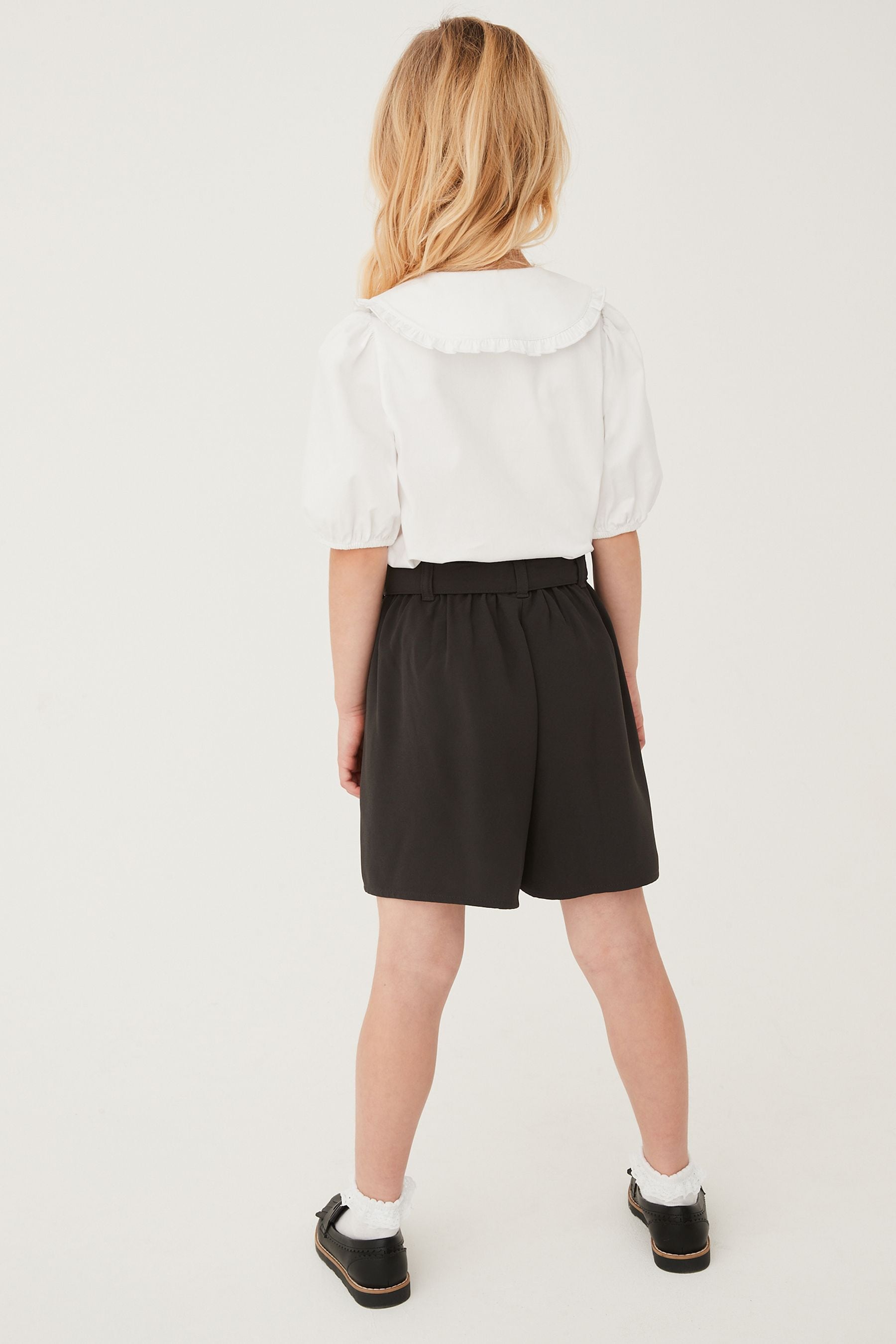 Charcoal Grey Tie Front Skort (3-16yrs)