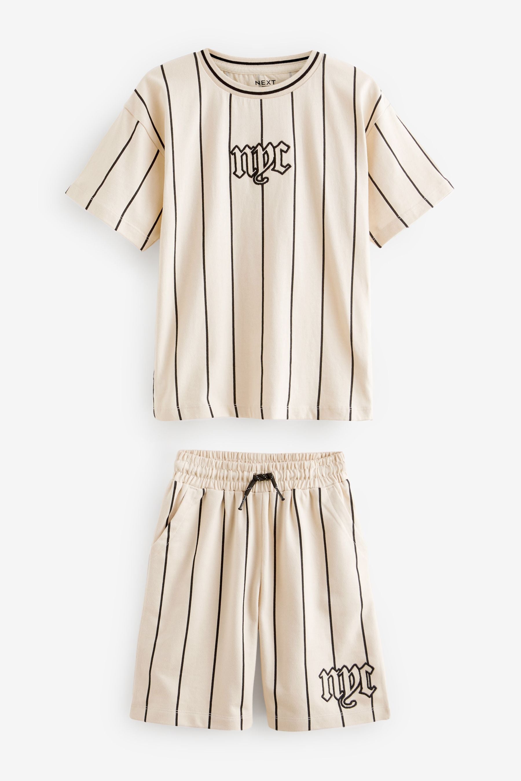 Cream NYC Graphic Top and Shorts Set (3-16yrs)