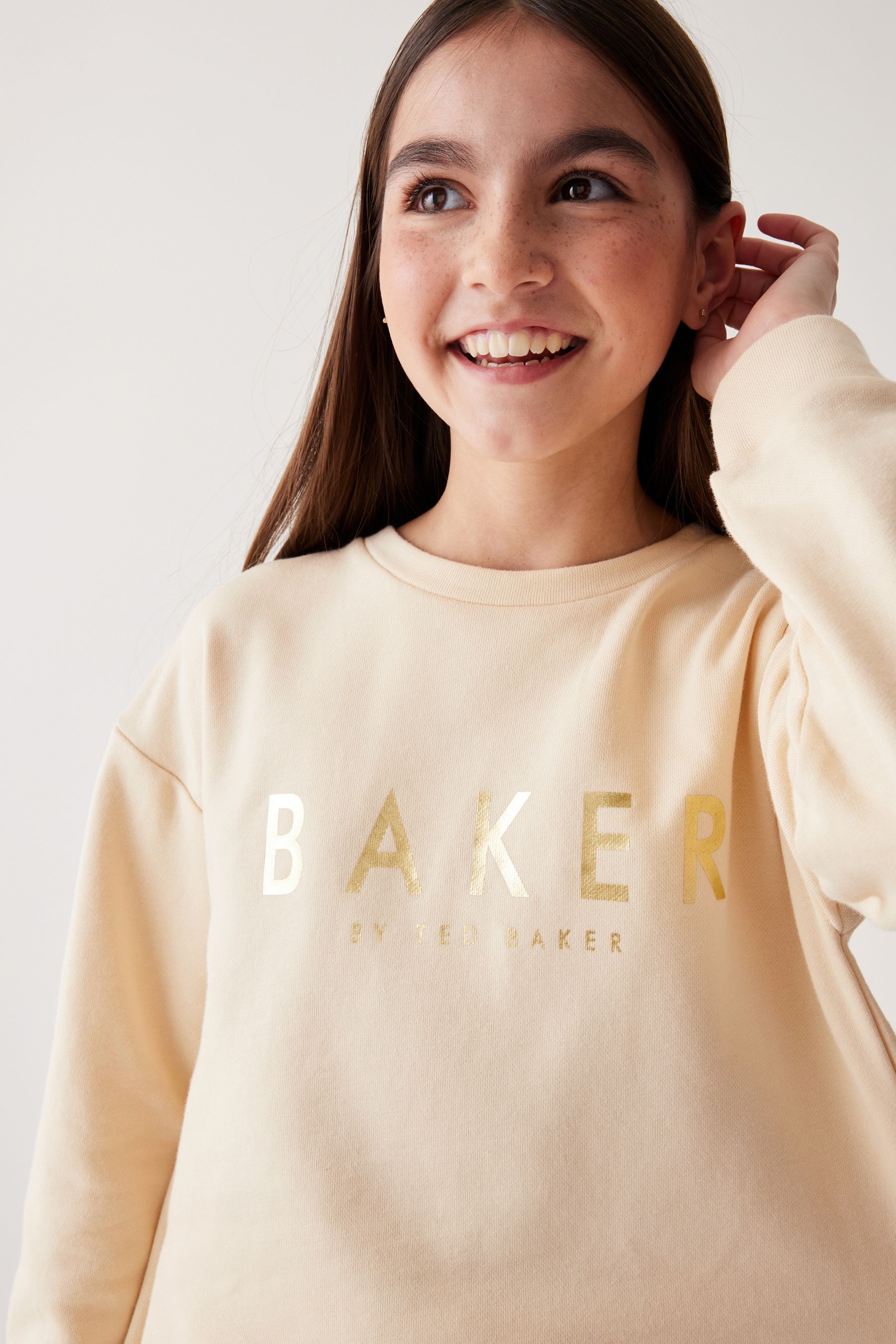 Stone Baker by Ted Baker Stone Split Back Sweater And Shorts Set