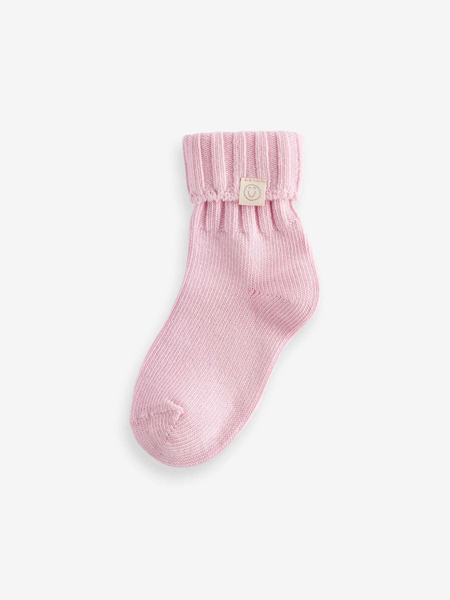 PInk, Blue and Green Cotton Rich Roll Top Ankle Socks 3 Pack