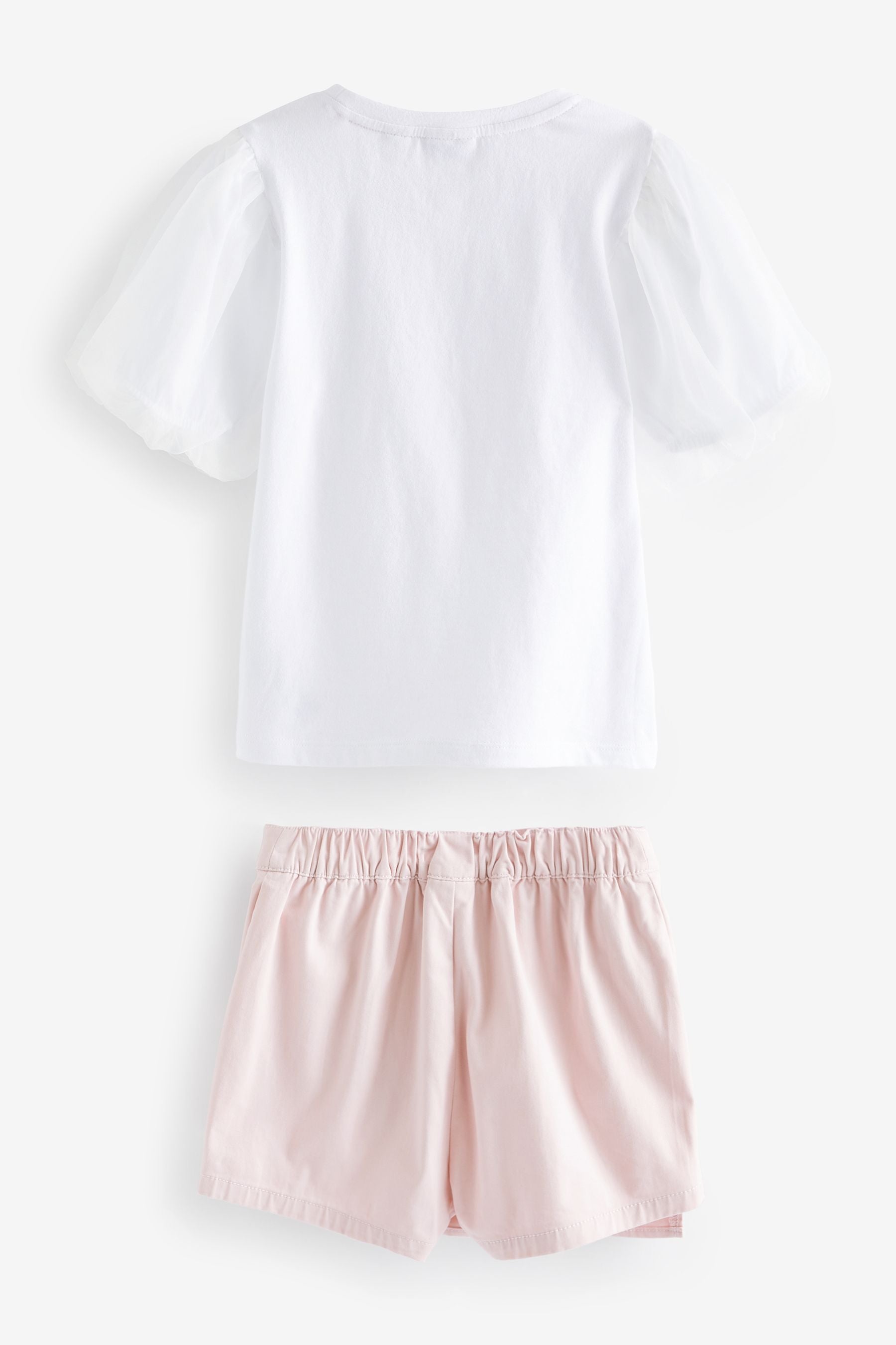 Pink Baker by Ted Baker Organza T-Shirt And Skort Set