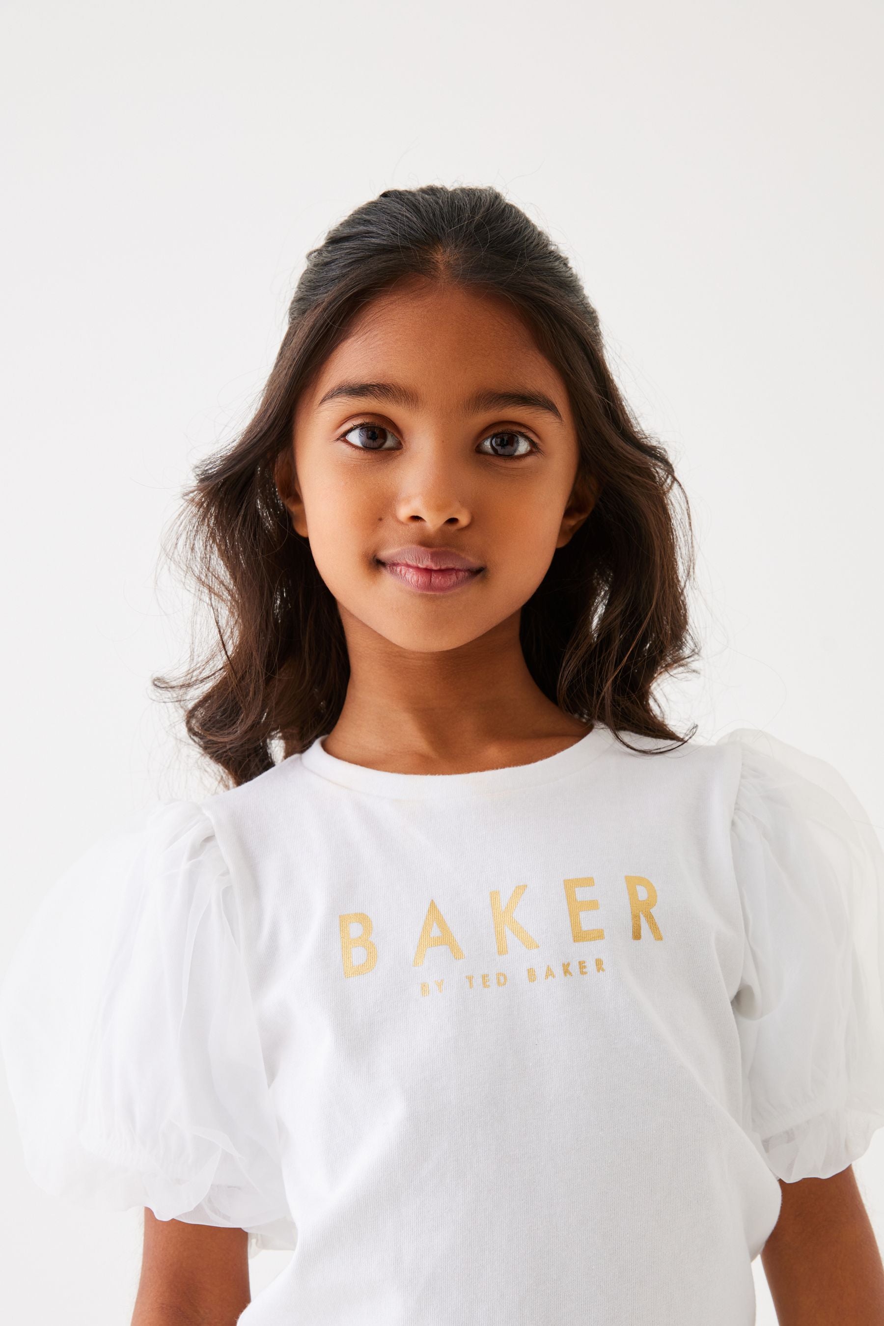 Pink Baker by Ted Baker Organza T-Shirt And Skort Set