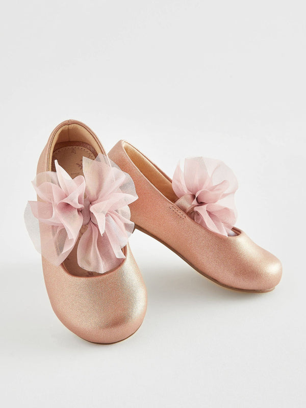 Pink Mary Jane Bridesmaid Bow Occasion Shoes