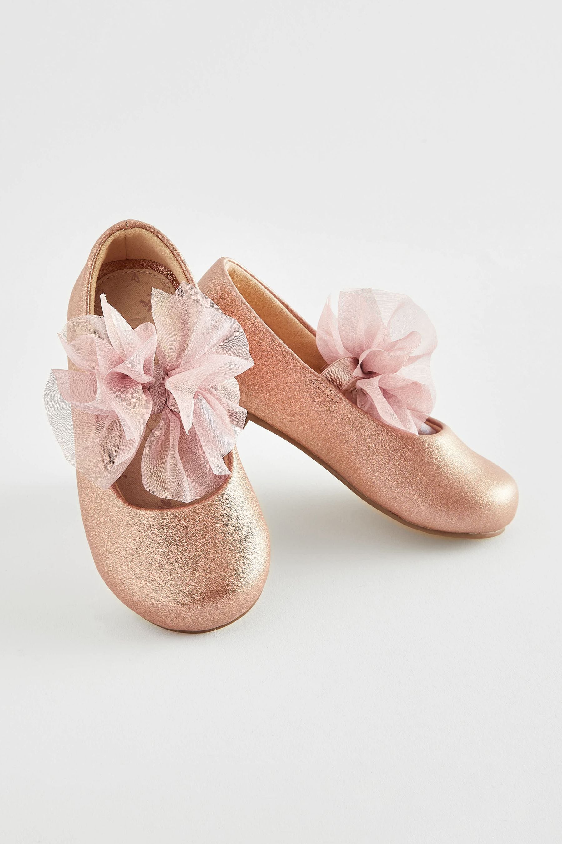 Pink Wide Fit (G) Mary Jane Bridesmaid Bow Occasion Shoes