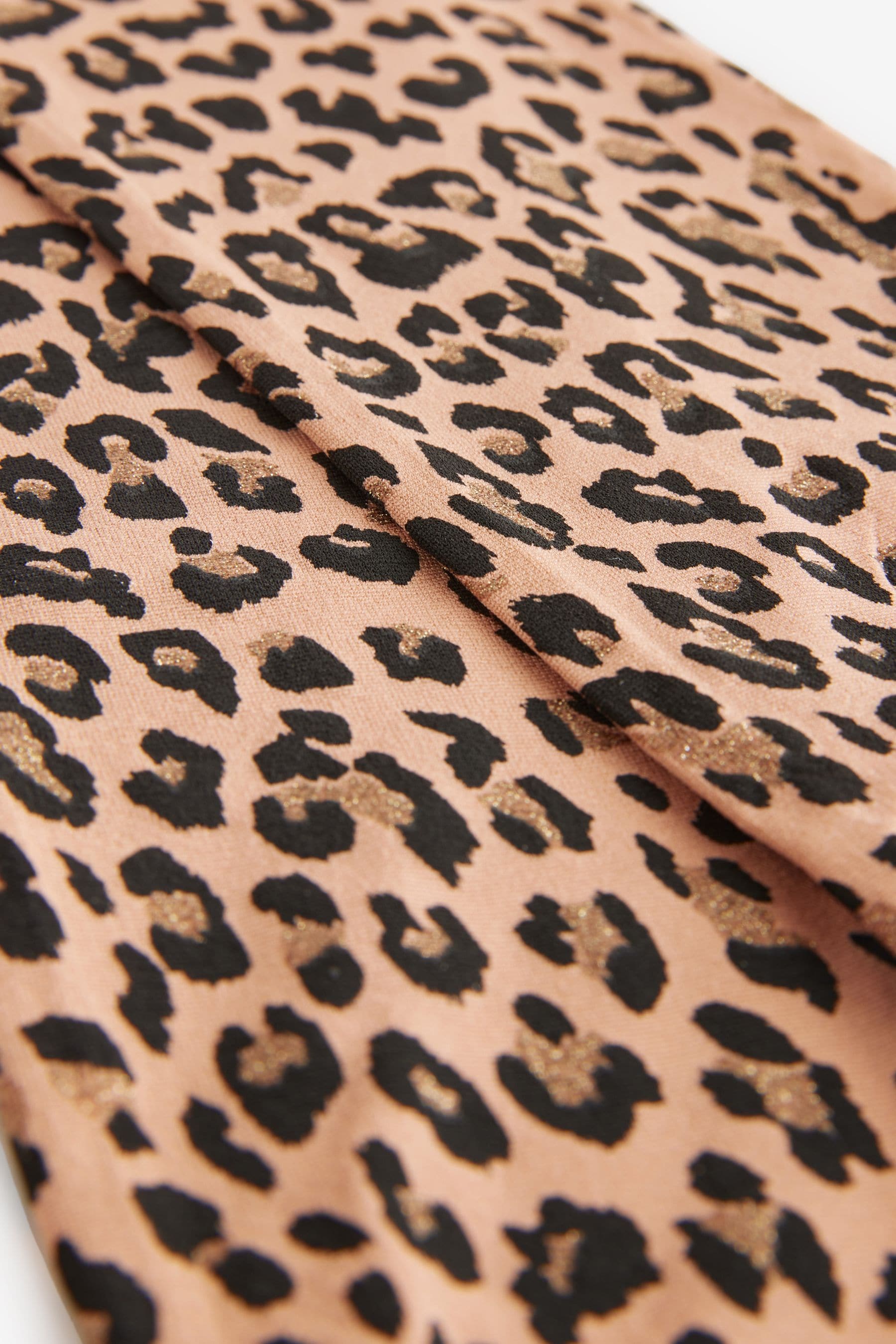 Leopard Print Sparkle Tights