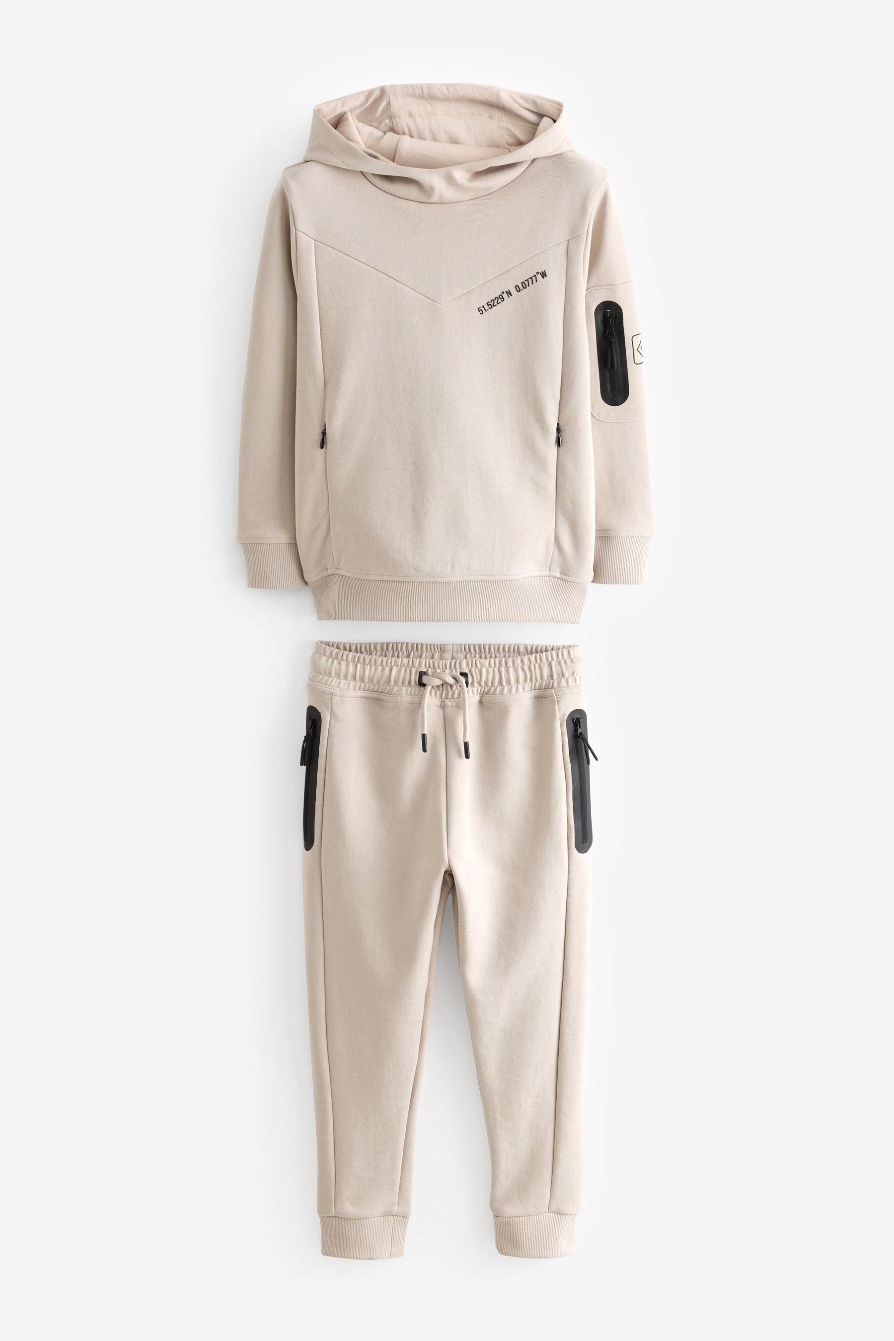 Neutral Sporty Hoodie and Joggers Set (3-16yrs)